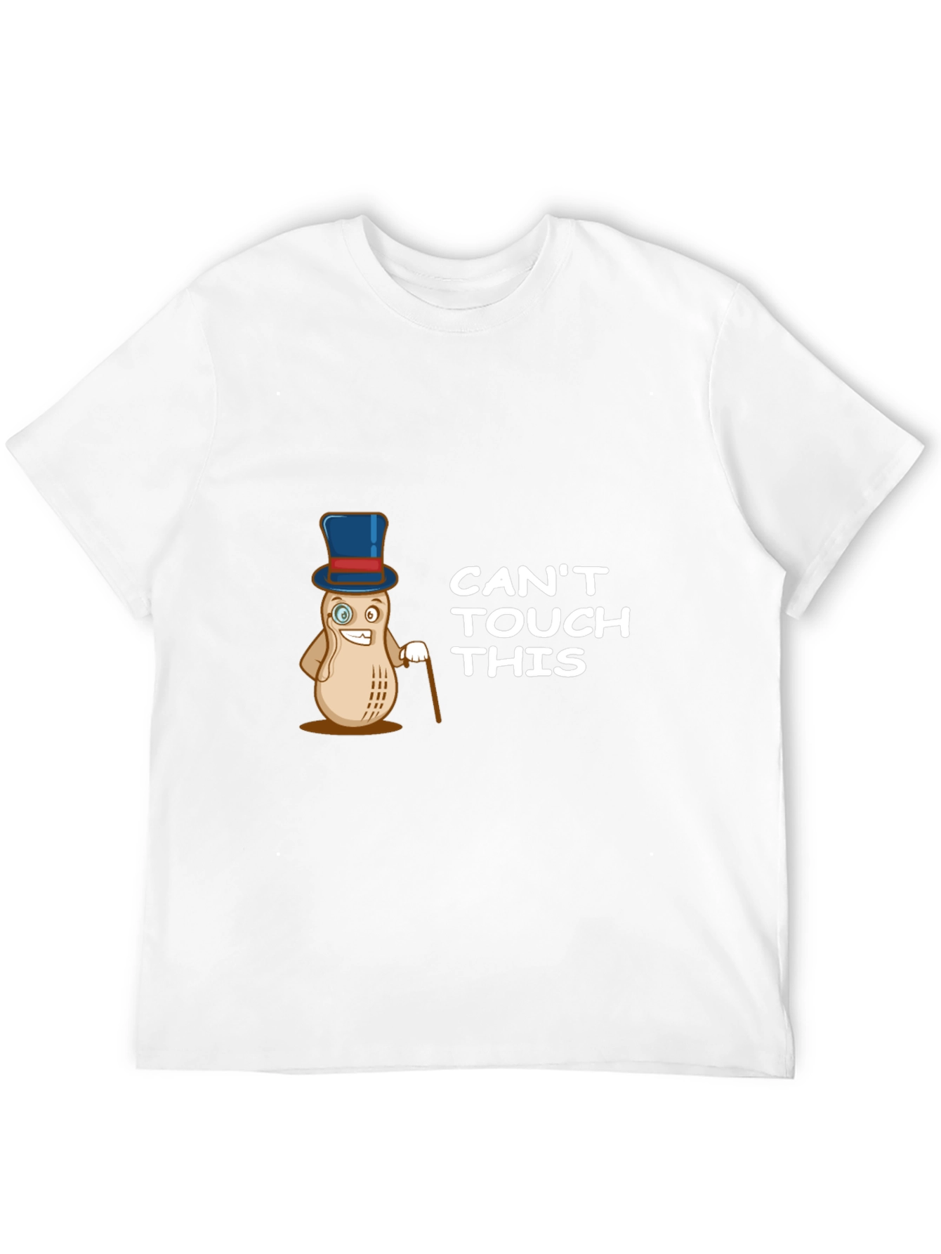 Cant Touch This Peanut Graphic Tee - Black