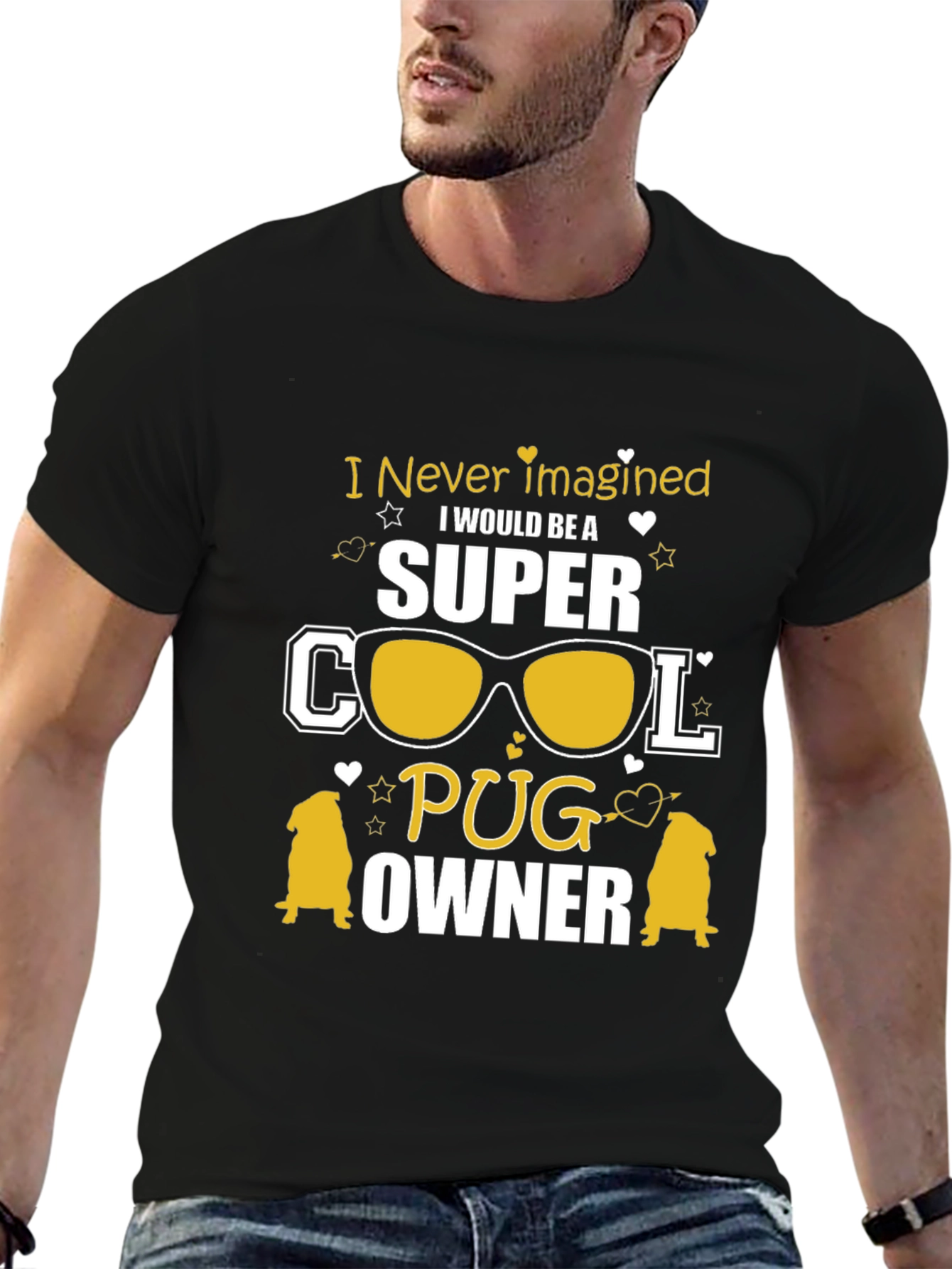 Super Cool Pug Owner Graphic Tee