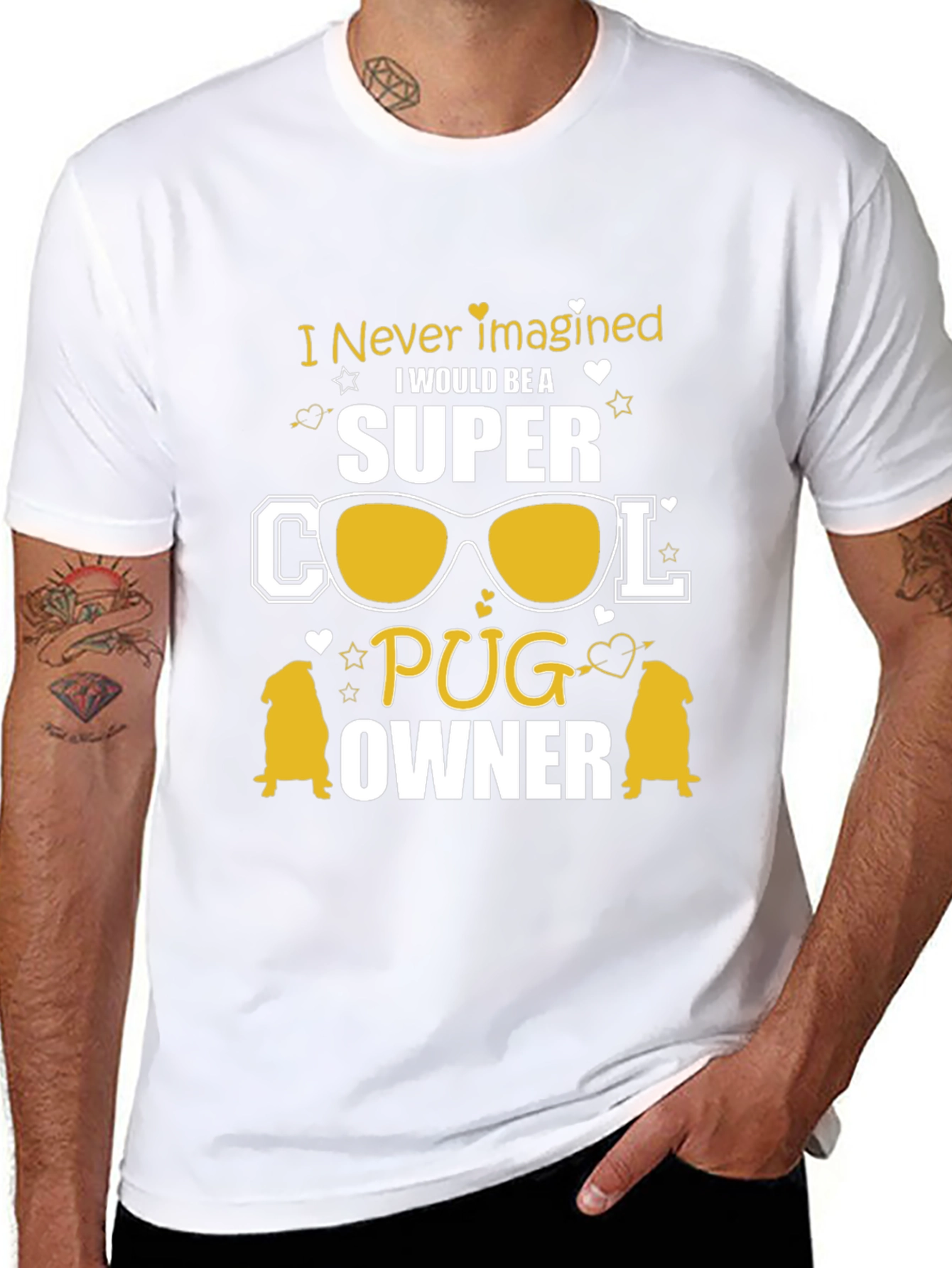 Super Cool Pug Owner Graphic Tee