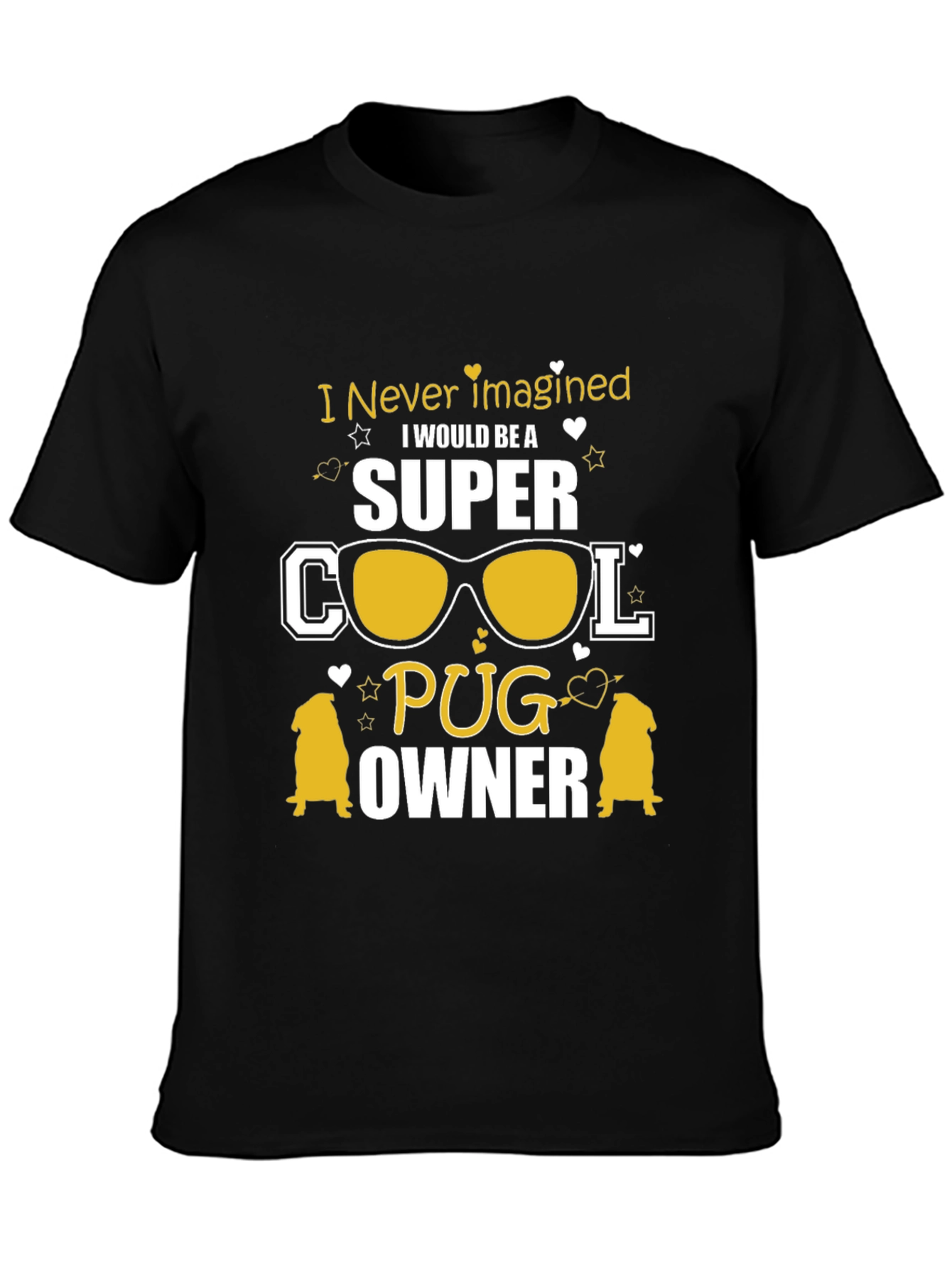 Super Cool Pug Owner Graphic Tee