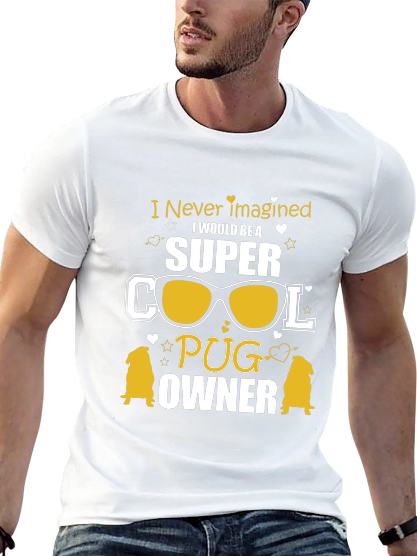 Super Cool Pug Owner Graphic Tee