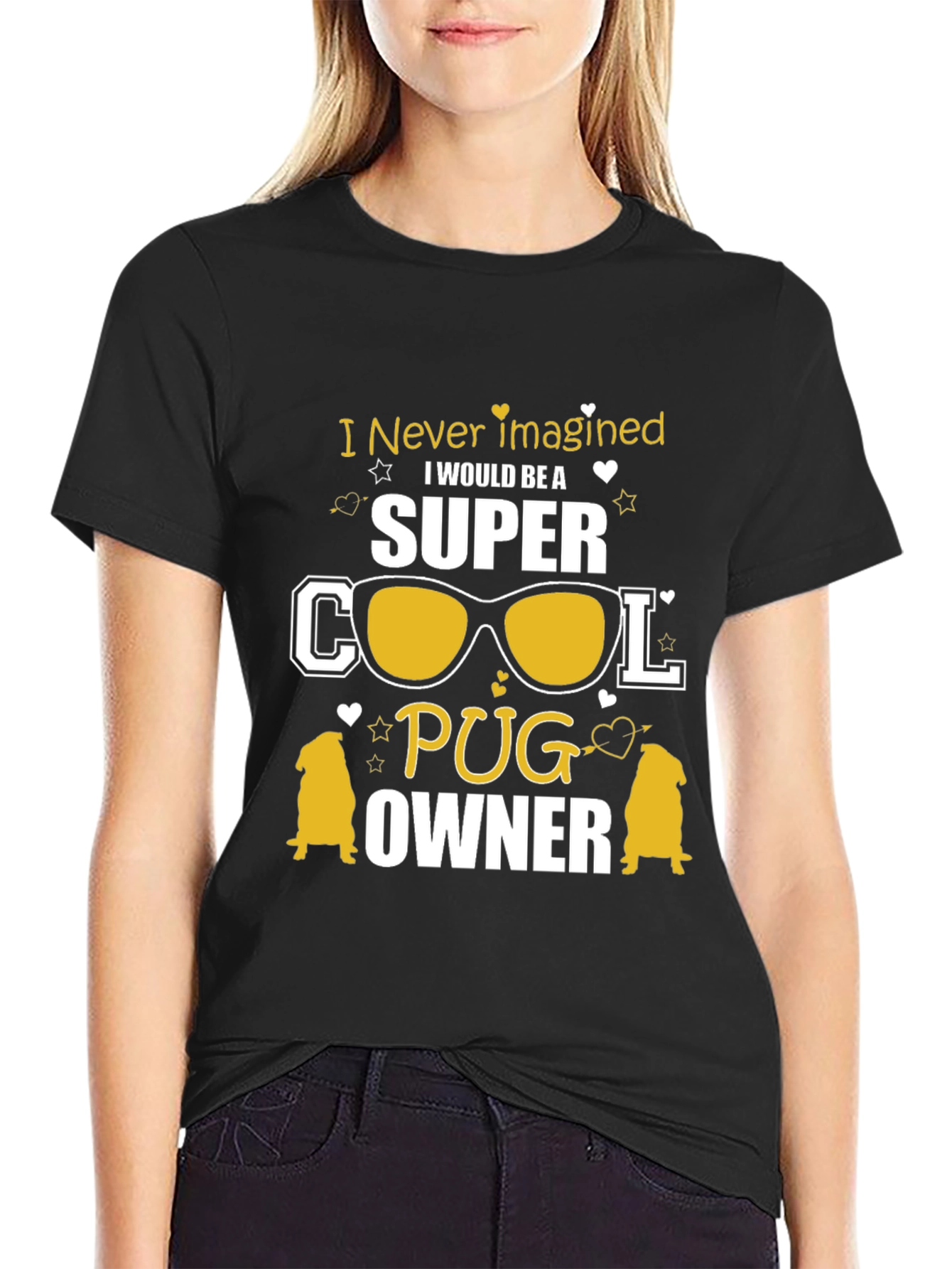 Super Cool Pug Owner Graphic Tee
