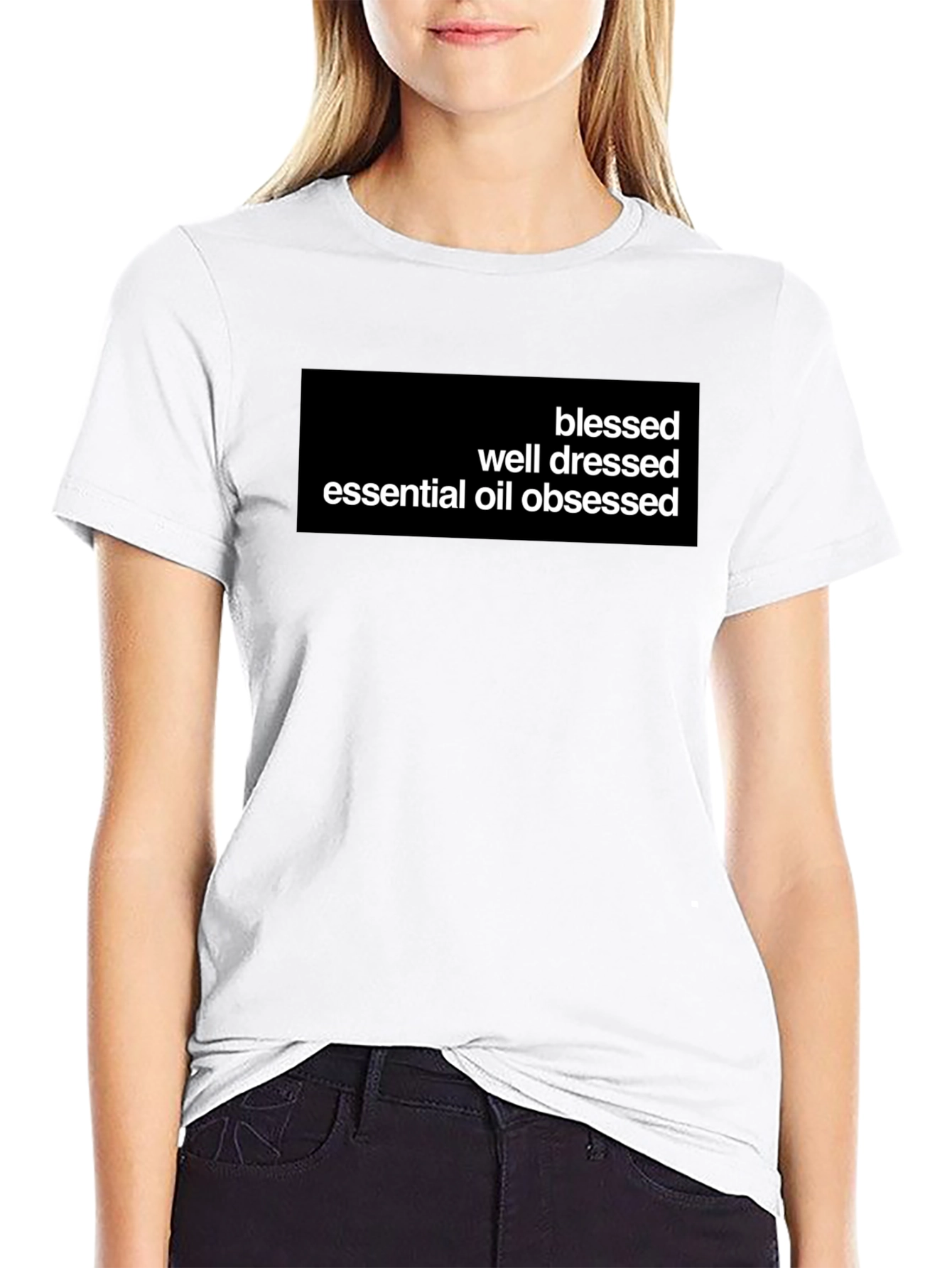 Blessed Essential Oil Obsessed Black T-Shirt