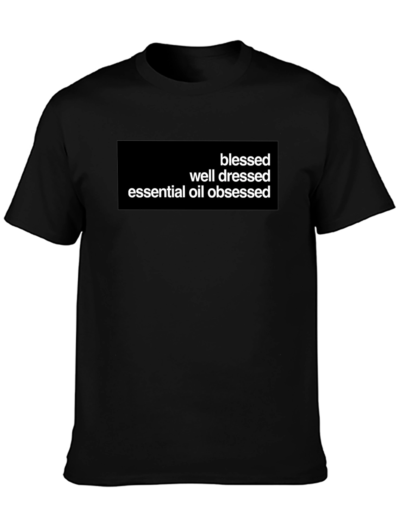 Blessed Essential Oil Obsessed Black T-Shirt