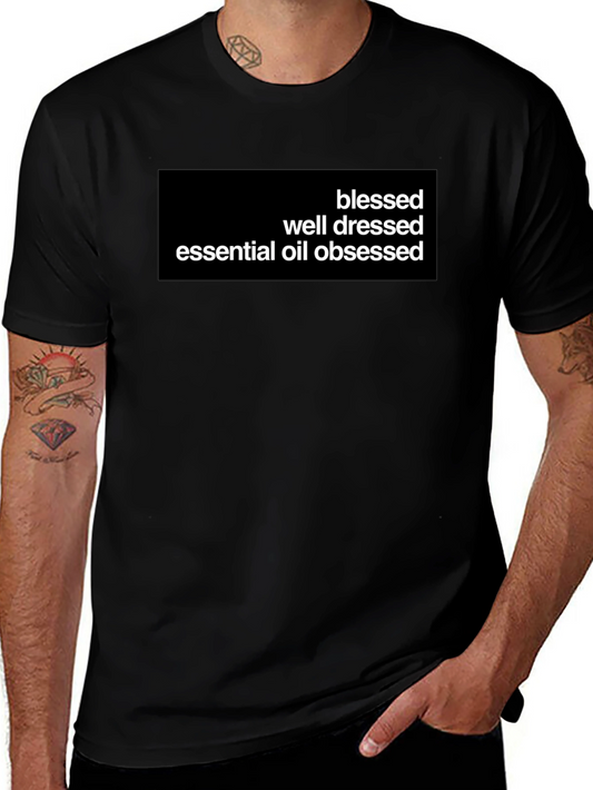 Blessed Essential Oil Obsessed Black T-Shirt