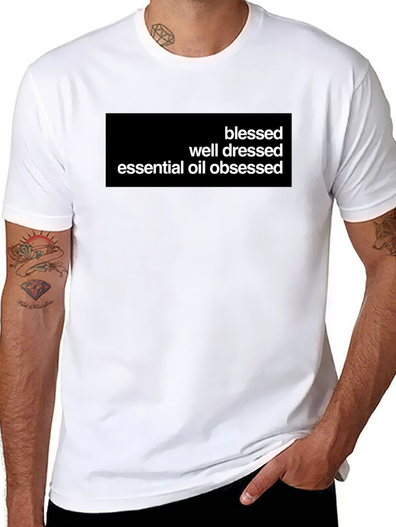Blessed Essential Oil Obsessed Black T-Shirt