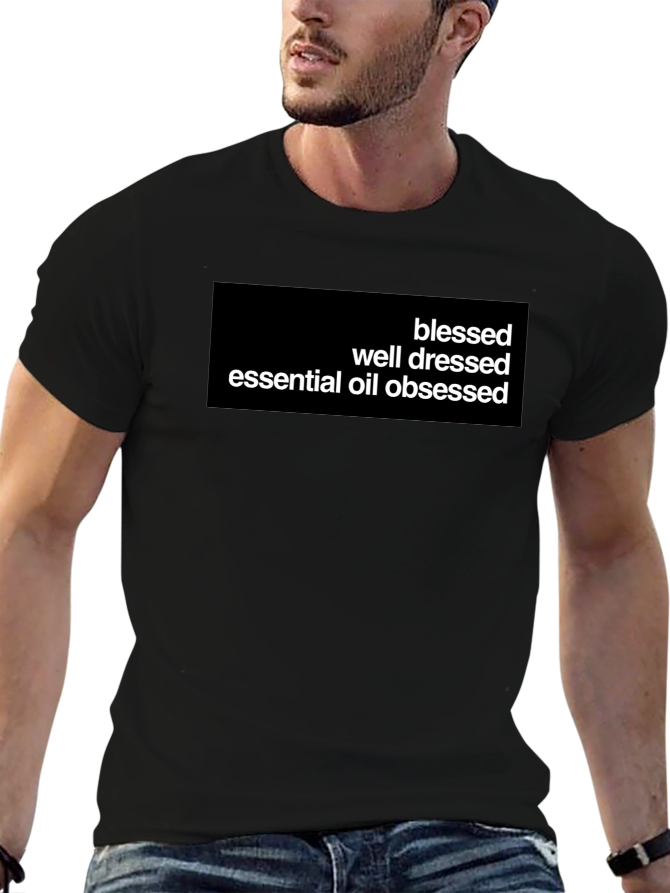 Blessed Essential Oil Obsessed Black T-Shirt