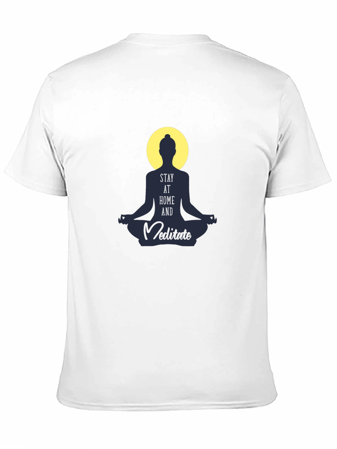 Stay Home and Meditate T-Shirt - Spiritual Comfort