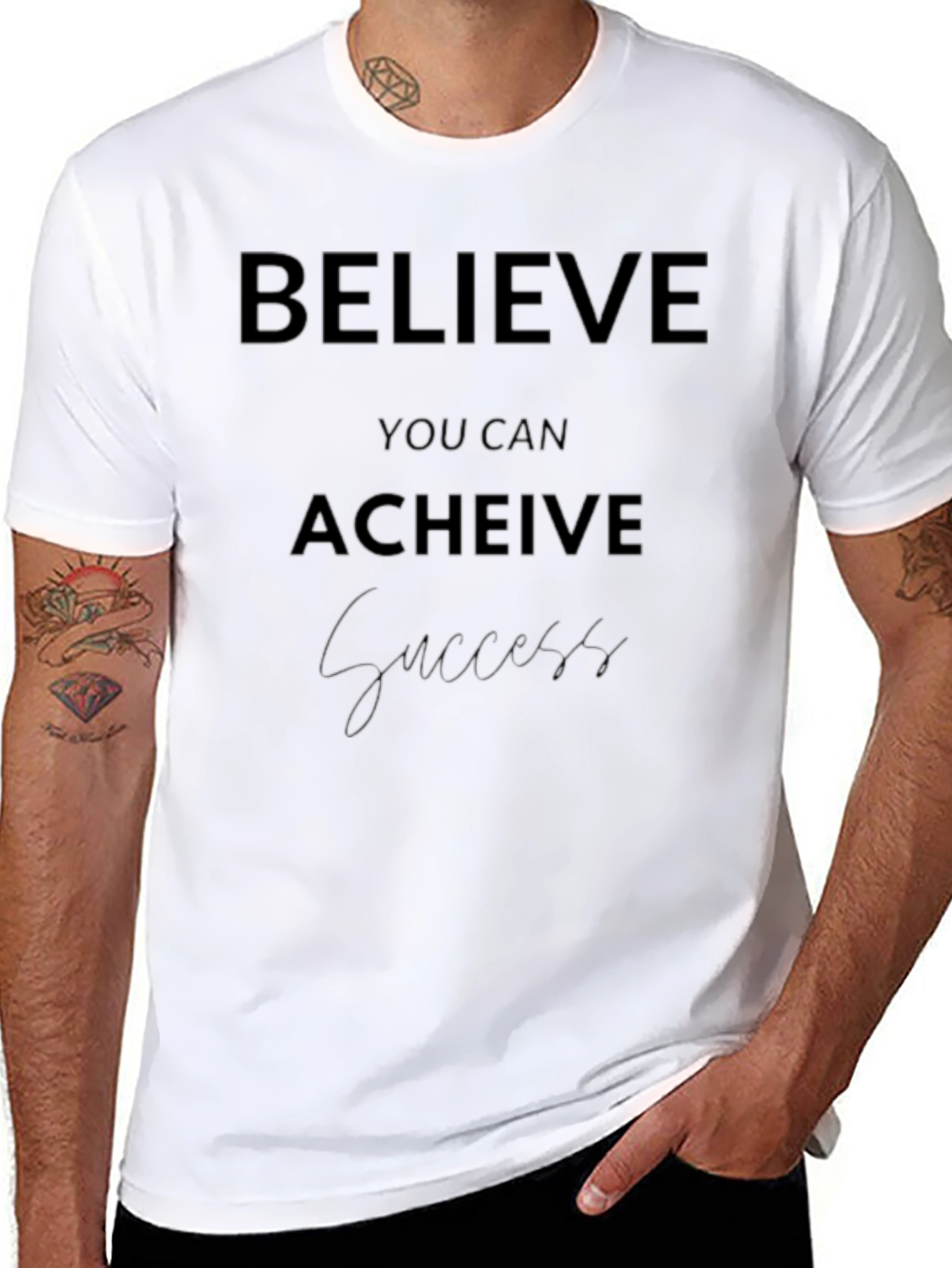 Believe You Can Achieve Black T-Shirt
