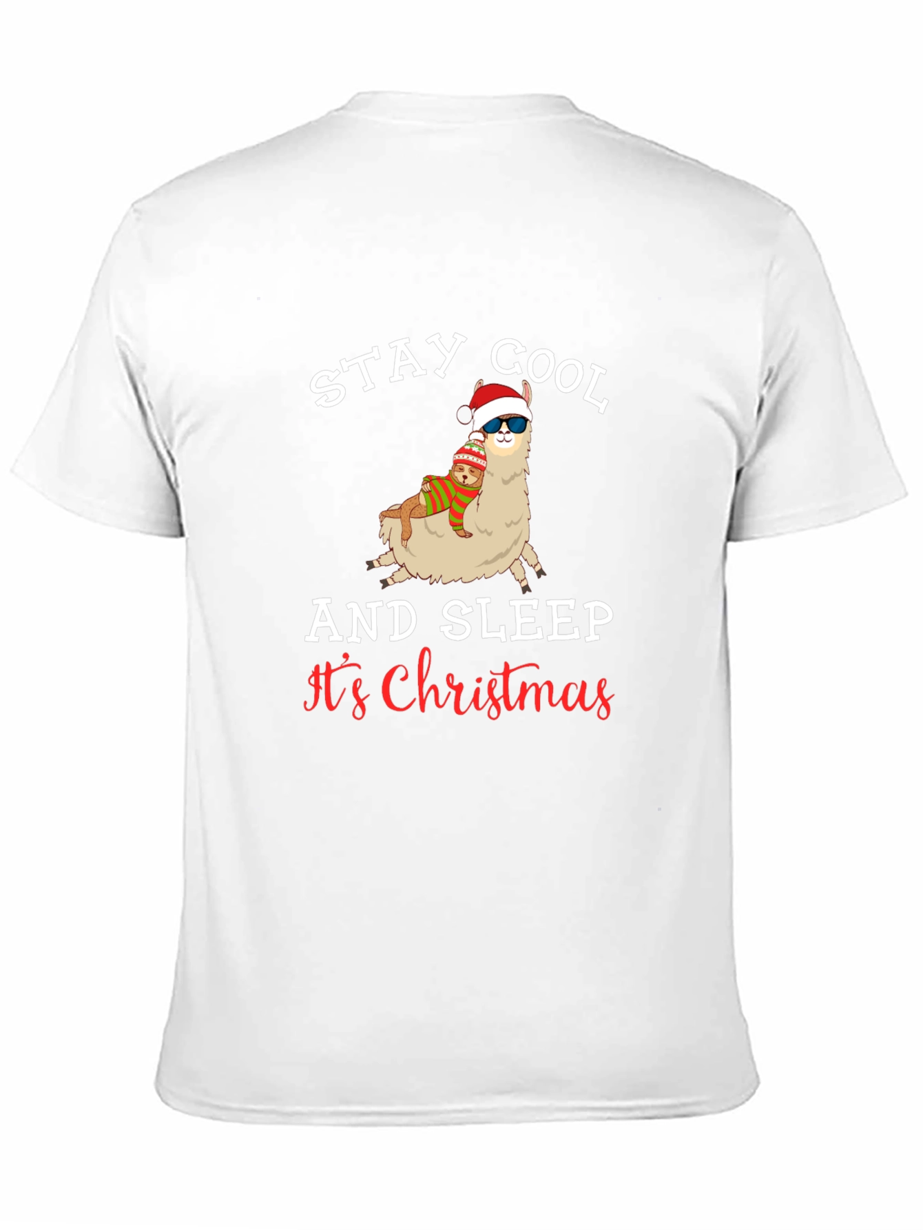 Stay Cool Llama Christmas T-Shirt