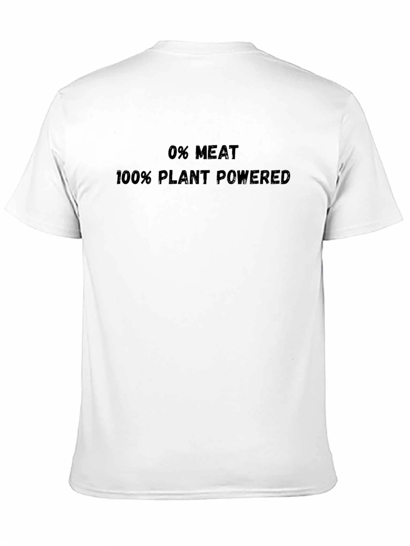 Vegan Plant Powered T-Shirt - Zero Meat Lifestyle Tee