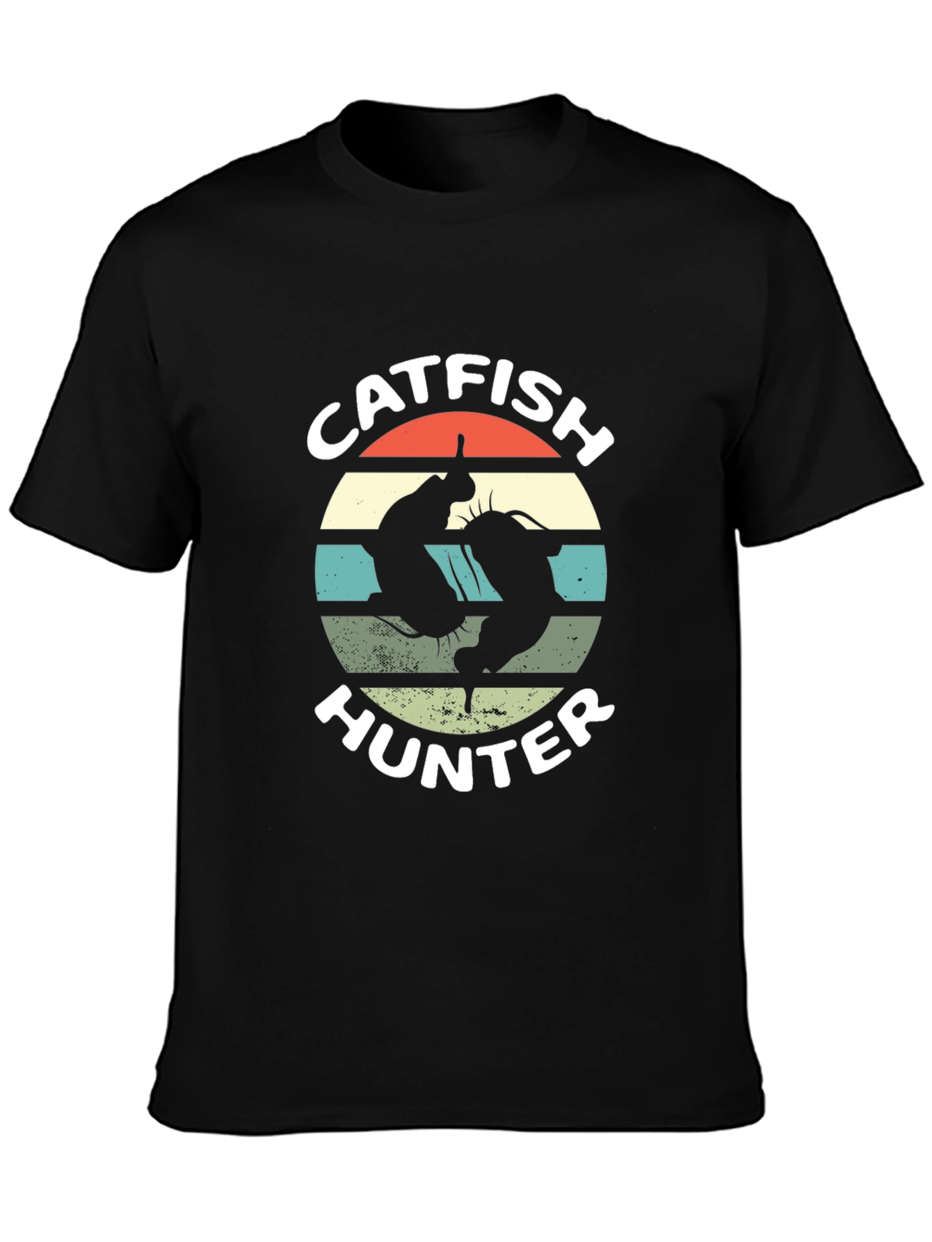 Catfish Hunter Black Graphic T-Shirt