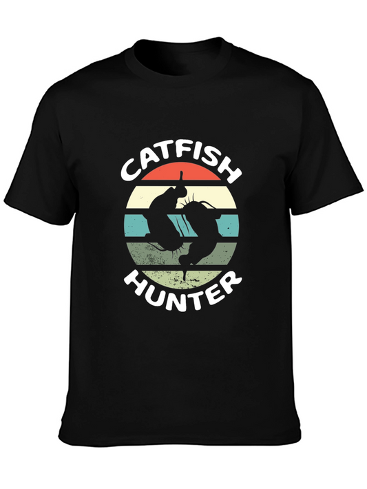 Catfish Hunter Black Graphic T-Shirt
