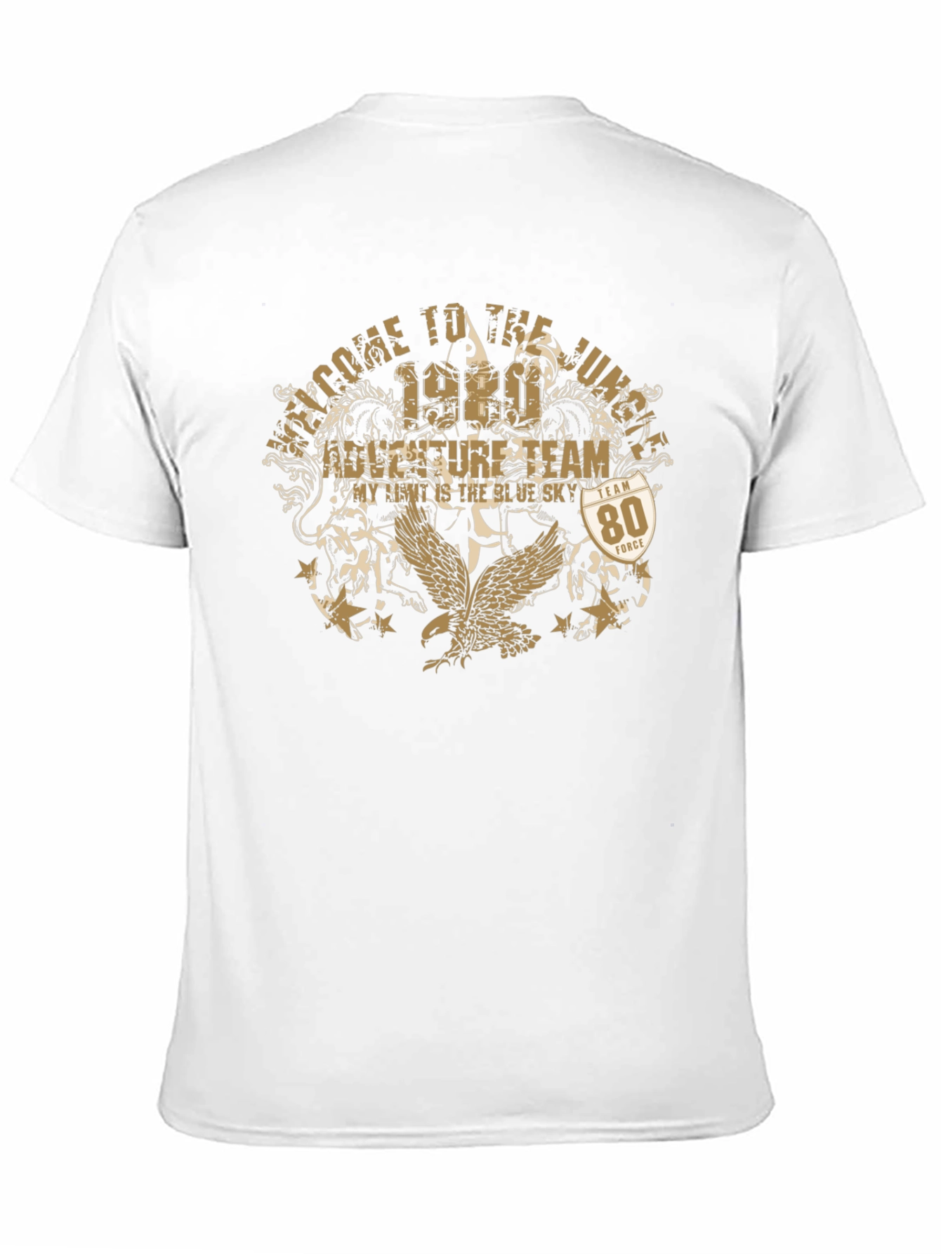 Welcome to the Jungle Graphic Print Black Tee