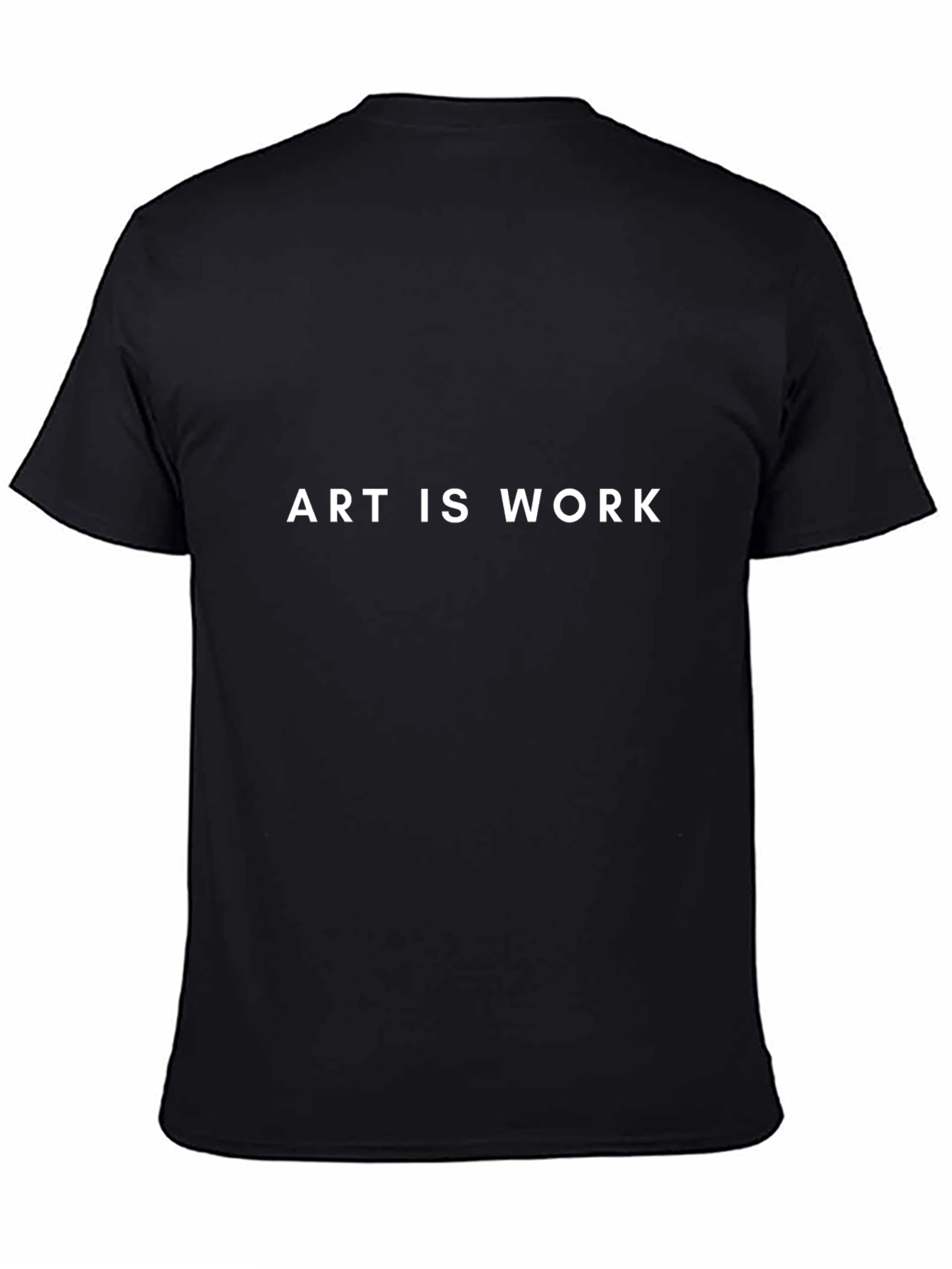 Art Is Work Black Graphic Tee