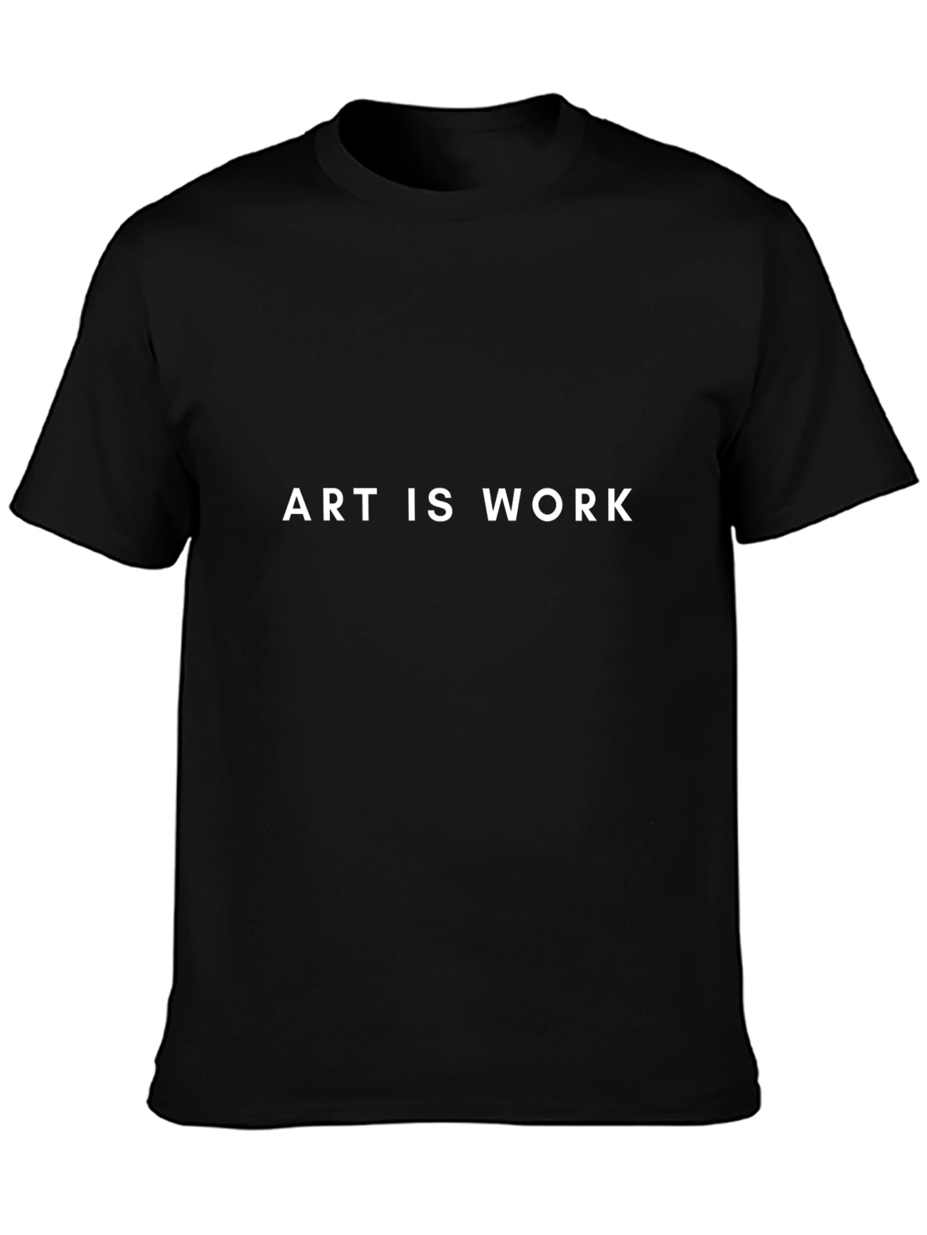 Art Is Work Black Graphic Tee