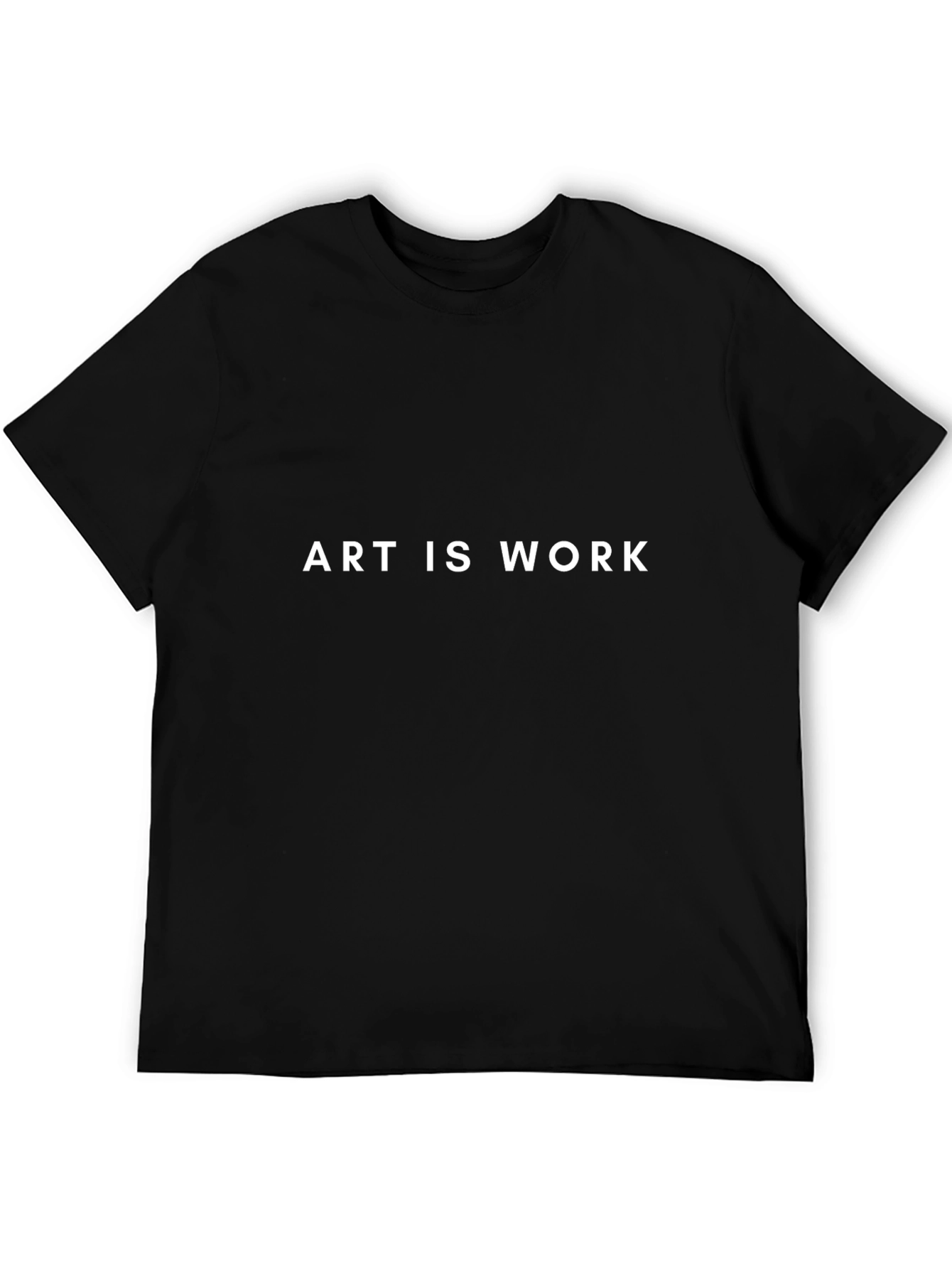 Art Is Work Black Graphic Tee