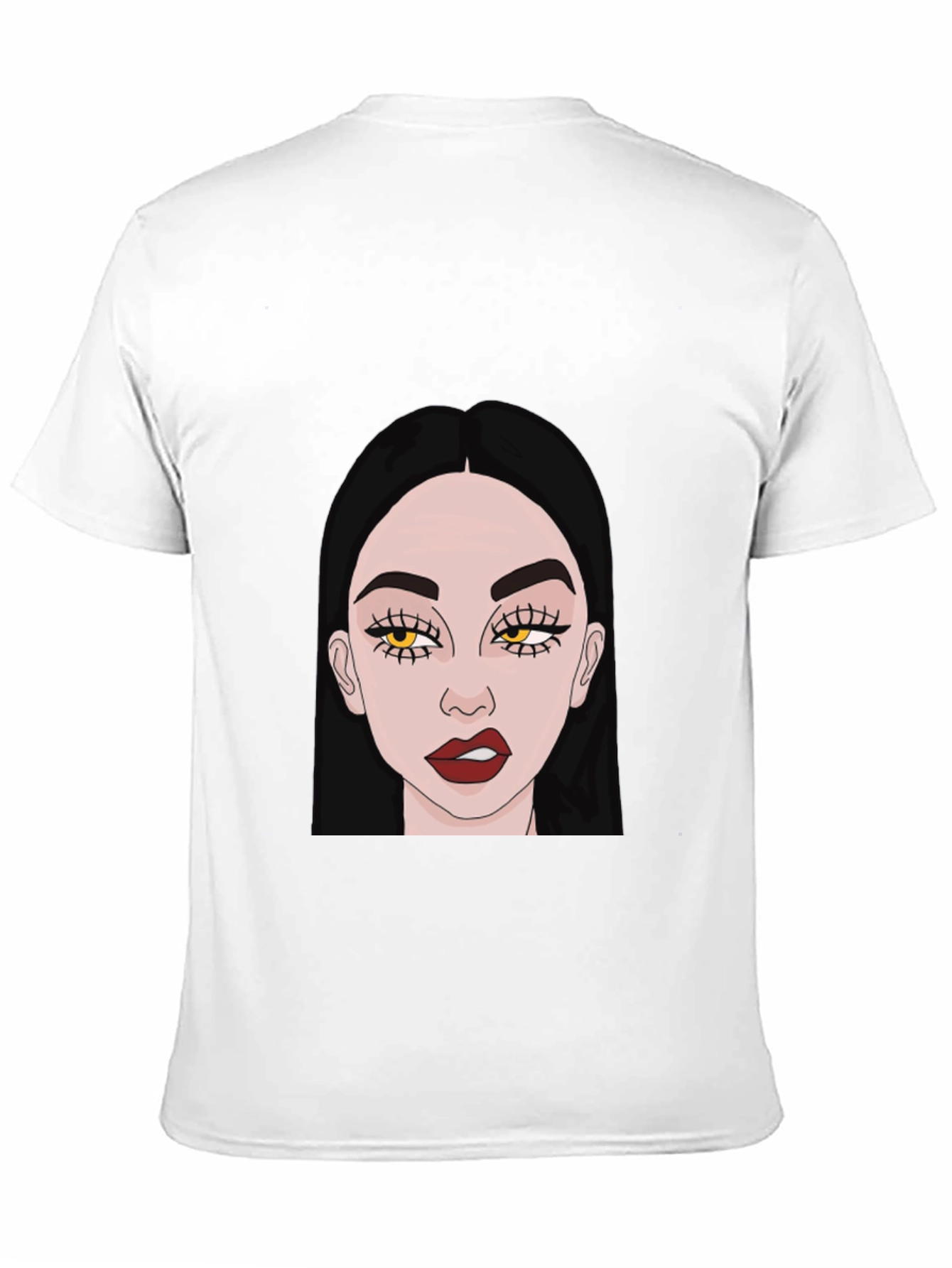 Trendy Woman Graphic Black T-Shirt