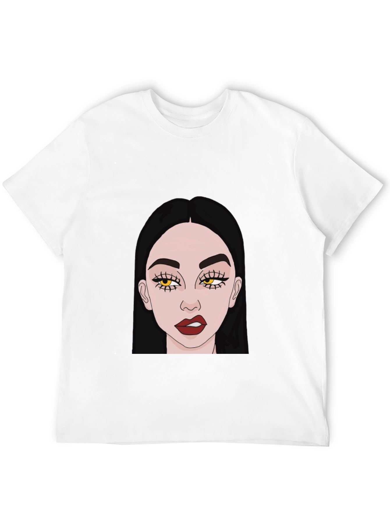 Trendy Woman Graphic Black T-Shirt