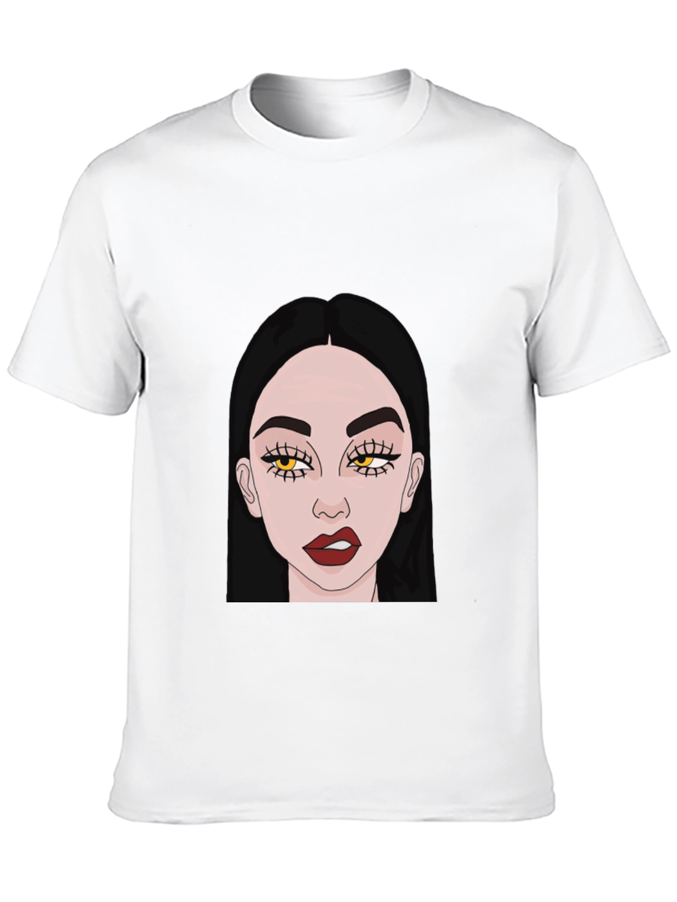 Trendy Woman Graphic Black T-Shirt