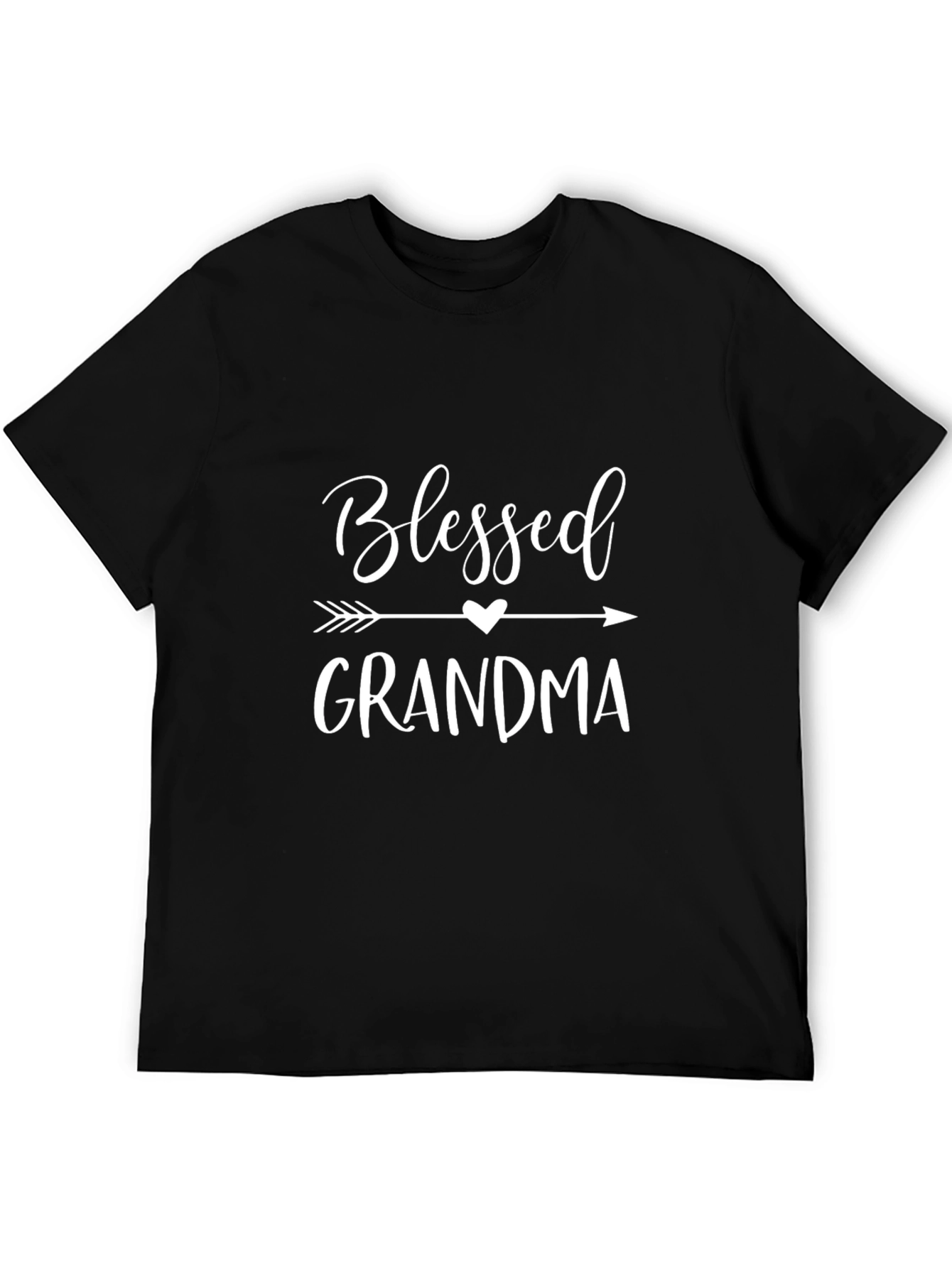 Blessed Grandma Graphic Tee - Black