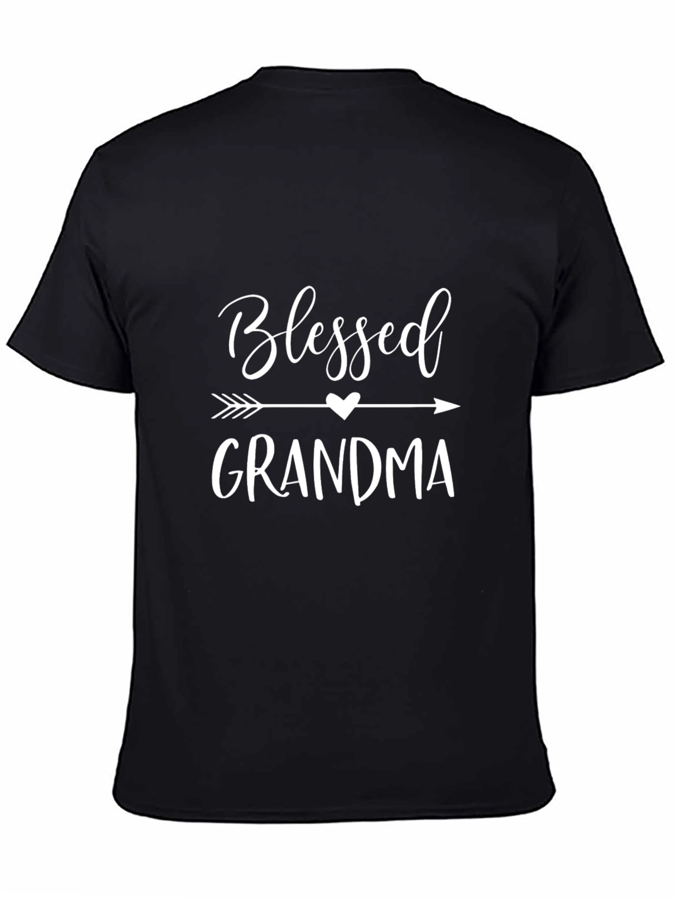 Blessed Grandma Graphic Tee - Black