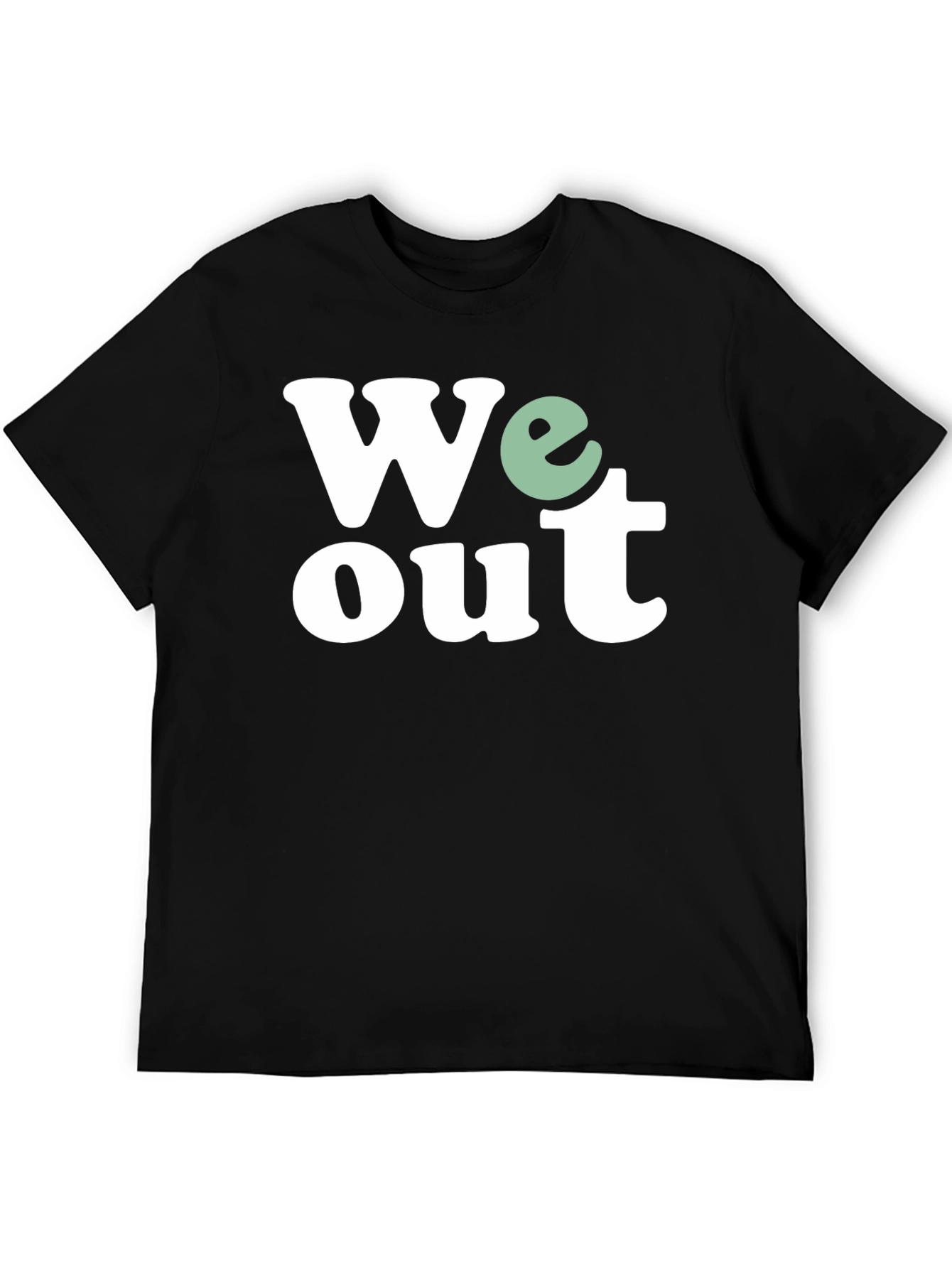We Out T-Shirt - Black Casual Trendy