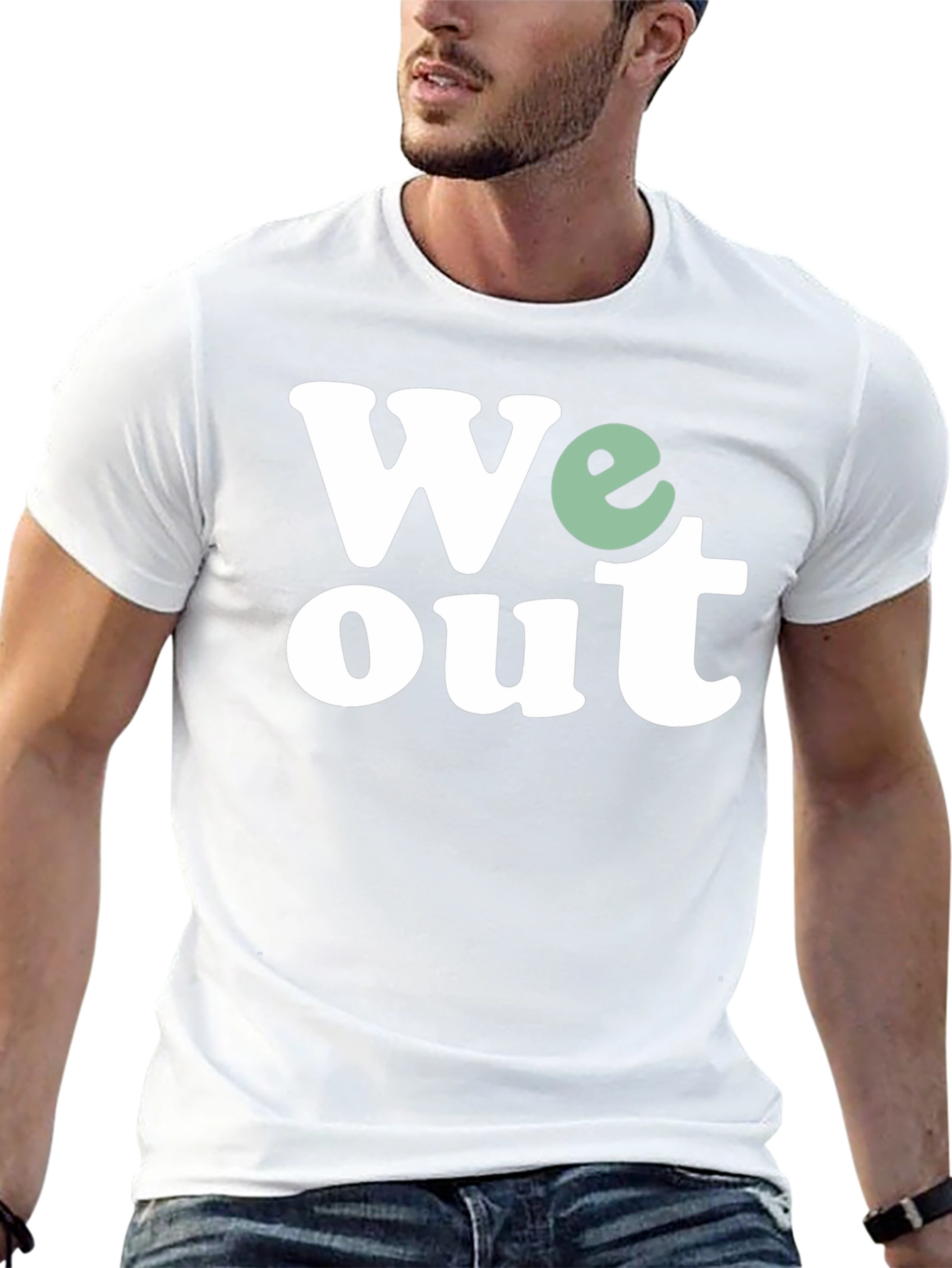 We Out T-Shirt - Black Casual Trendy