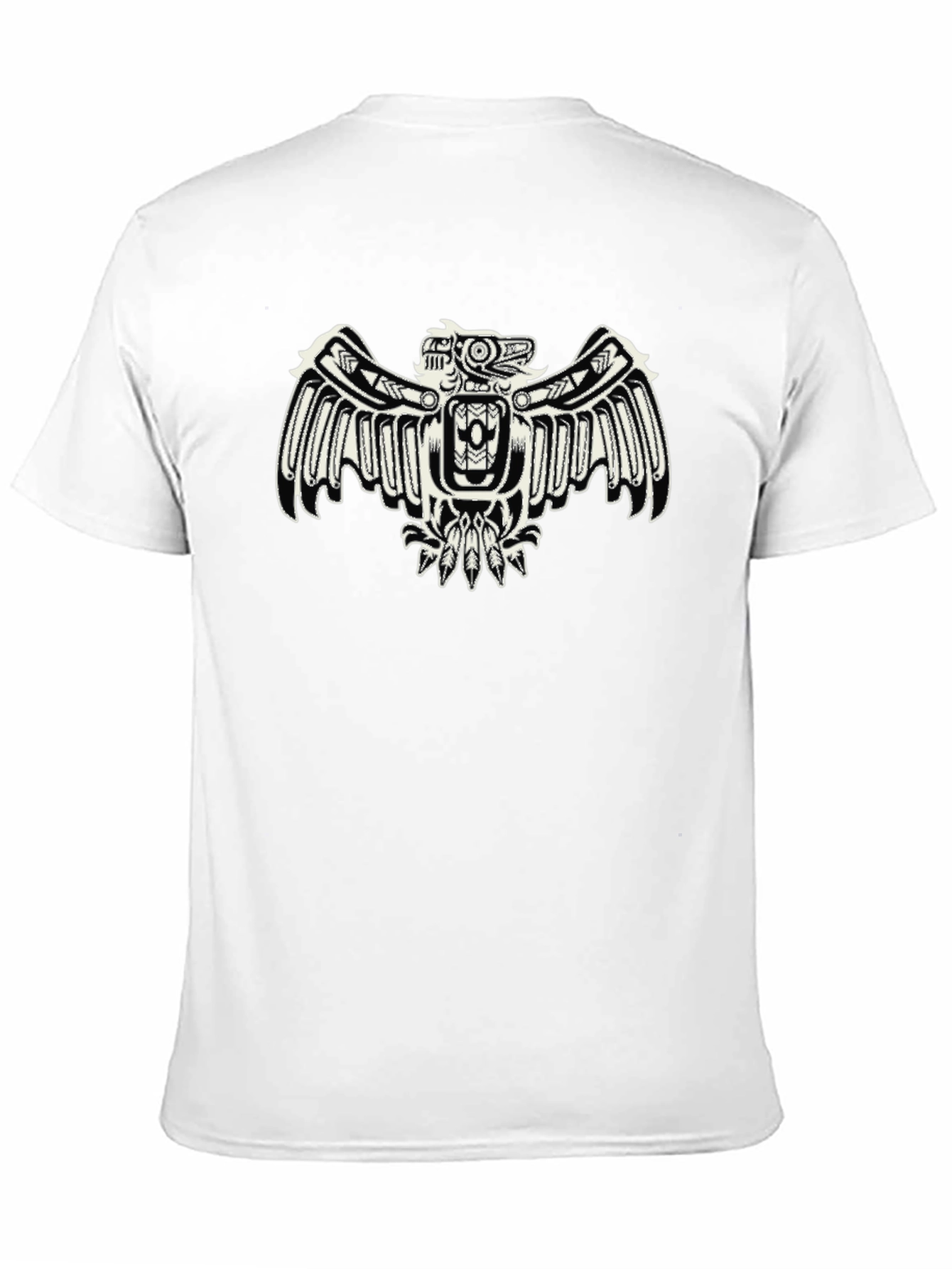 Black T-Shirt with Eagle Design