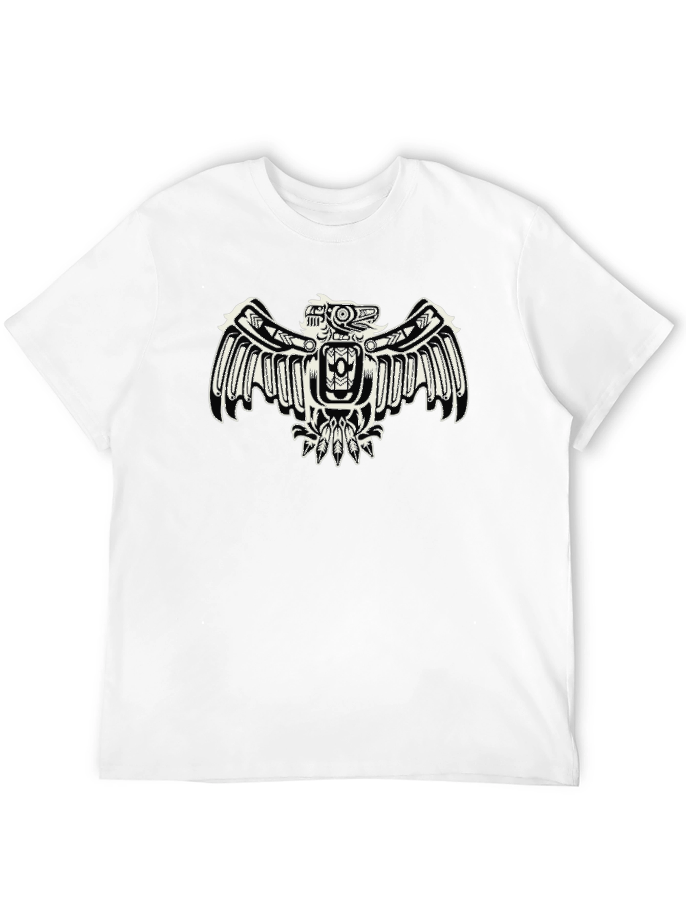 Black T-Shirt with Eagle Design