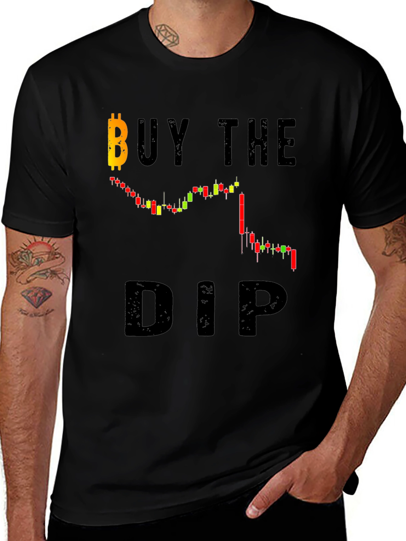 Buy the Dip Bitcoin Crypto Graphic T-Shirt