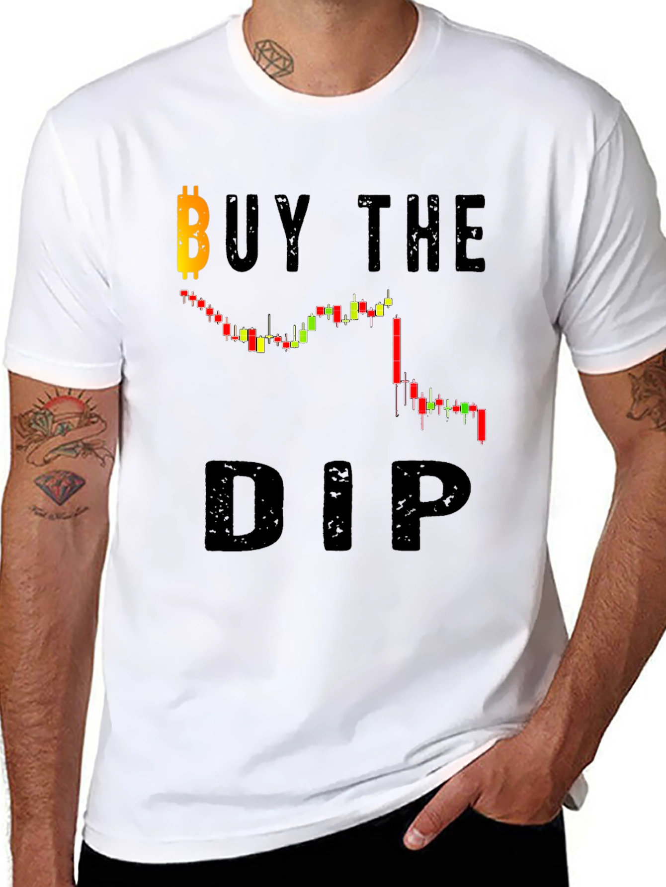 Buy the Dip Bitcoin Crypto Graphic T-Shirt