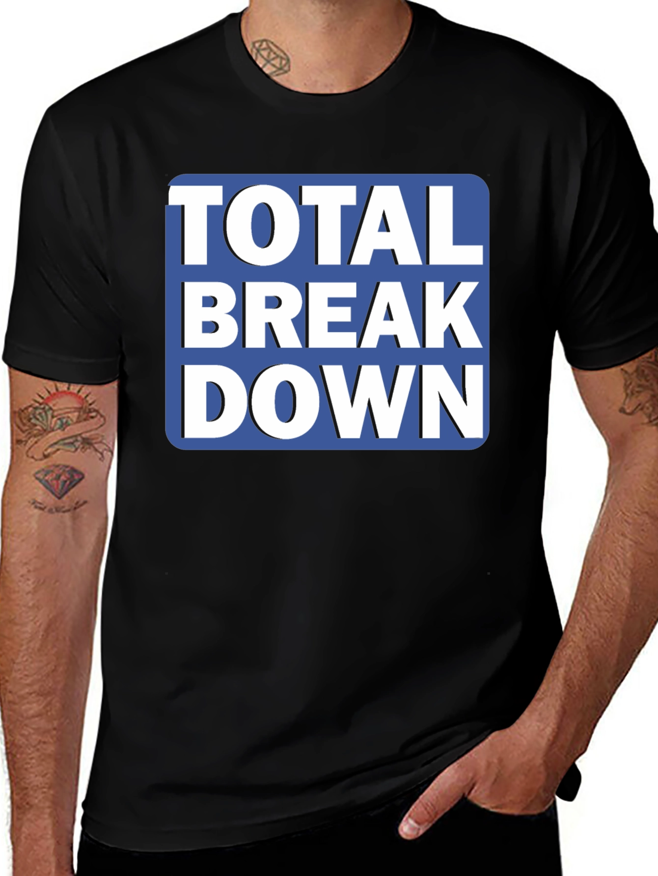Total Breakdown Graphic Tee - Mens Black T-Shirt