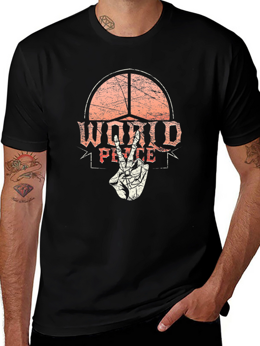 World Peace Graphic Tee - Vintage Style