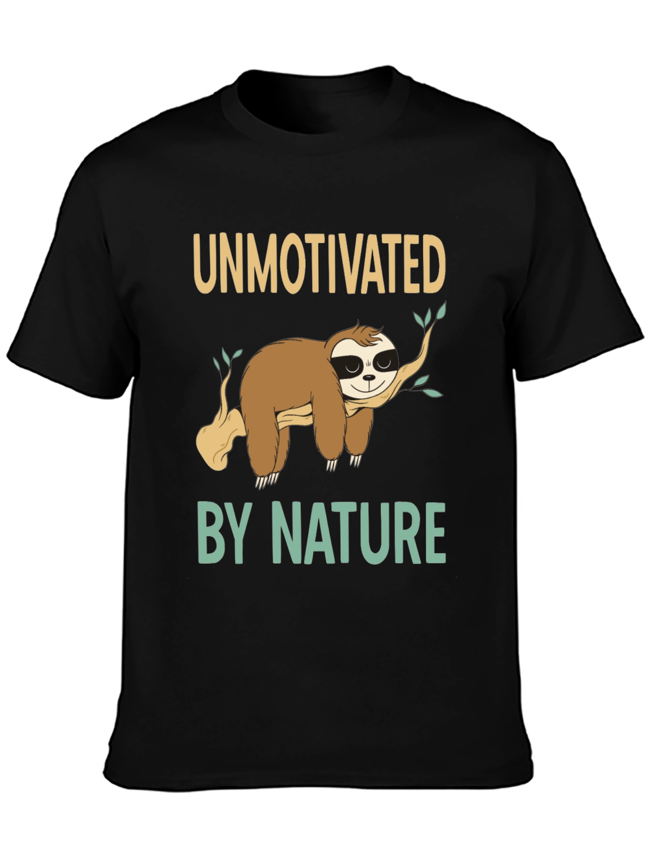 Unmotivated by Nature Sloth Graphic T-Shirt