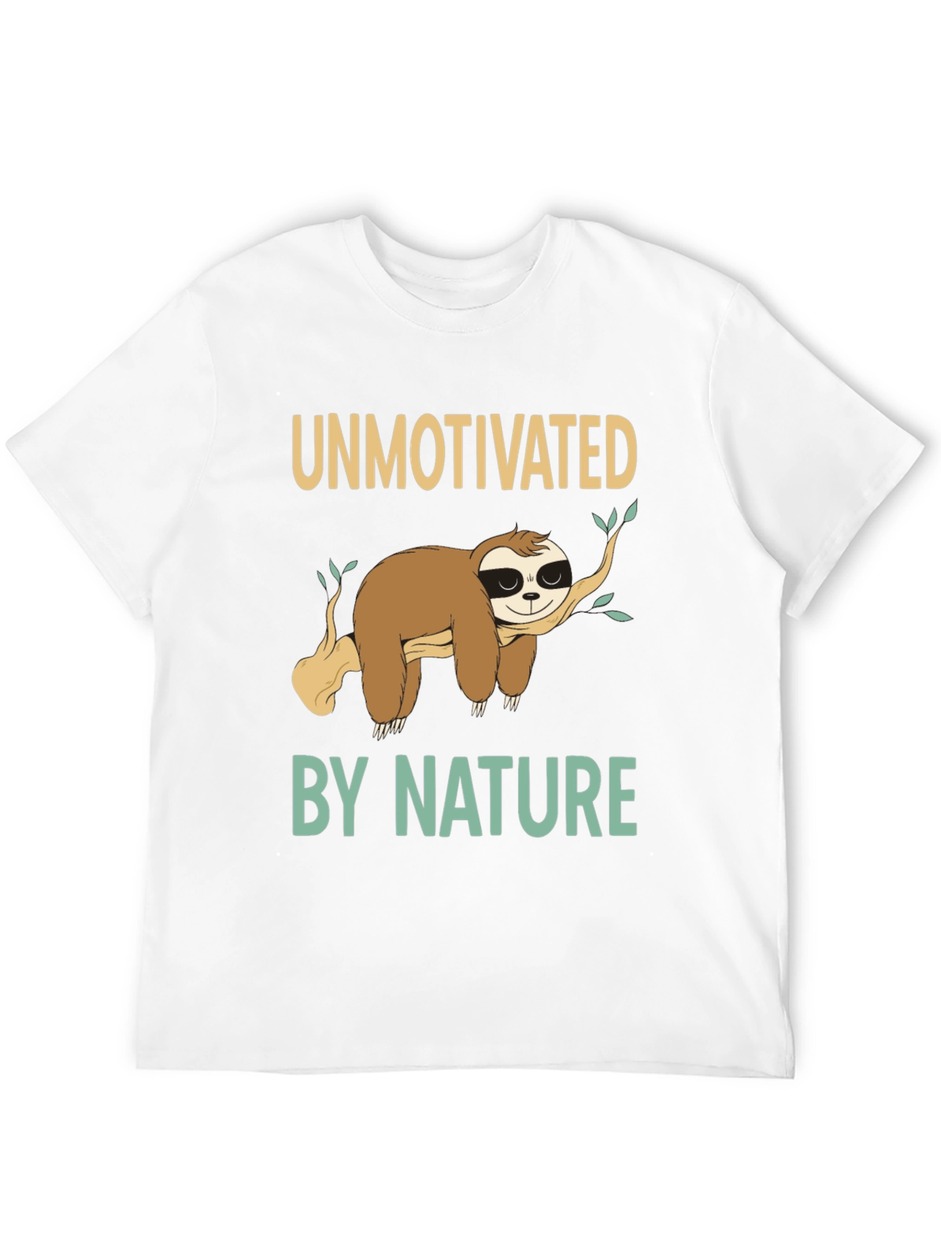 Unmotivated by Nature Sloth Graphic T-Shirt