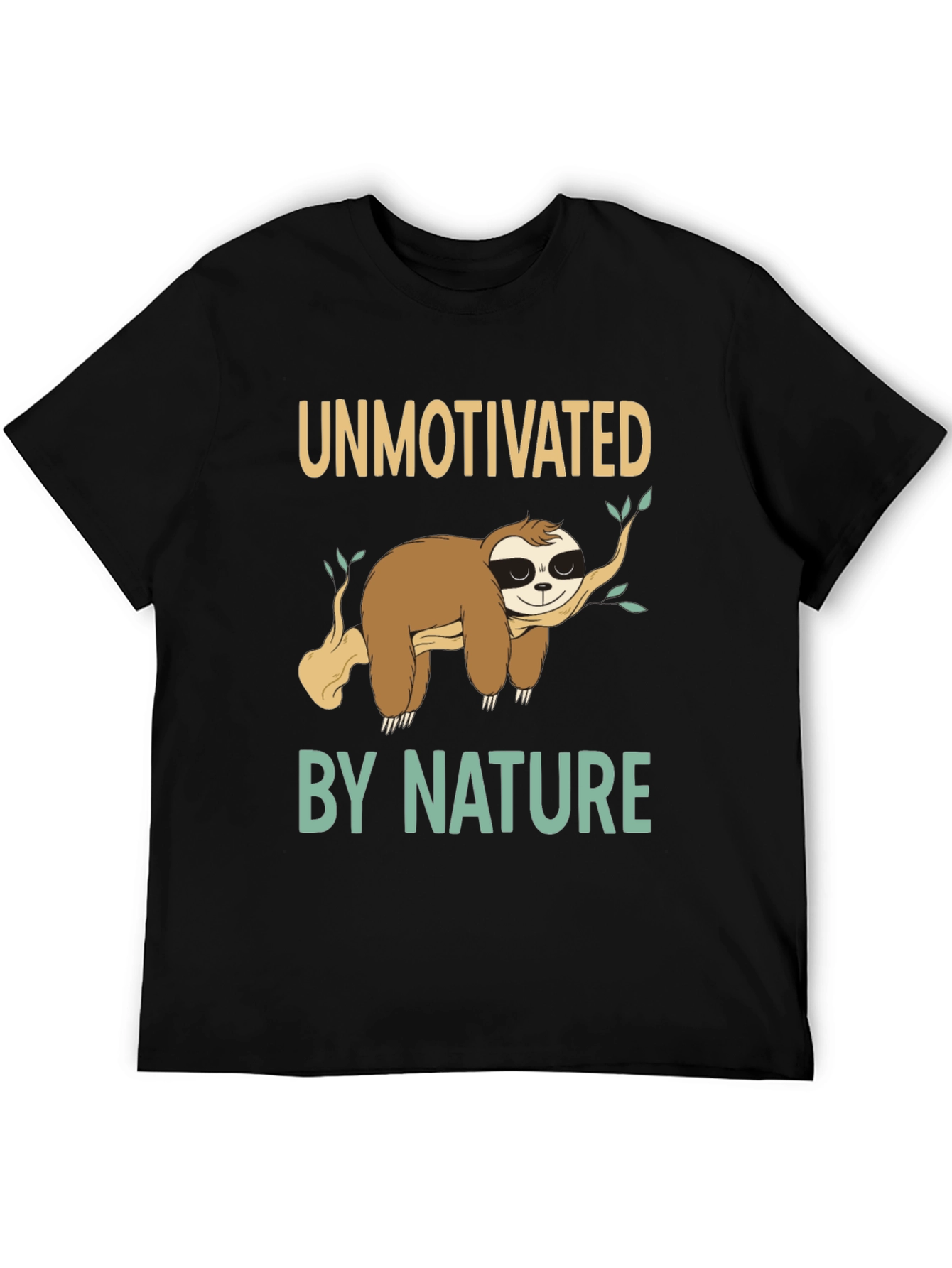 Unmotivated by Nature Sloth Graphic T-Shirt