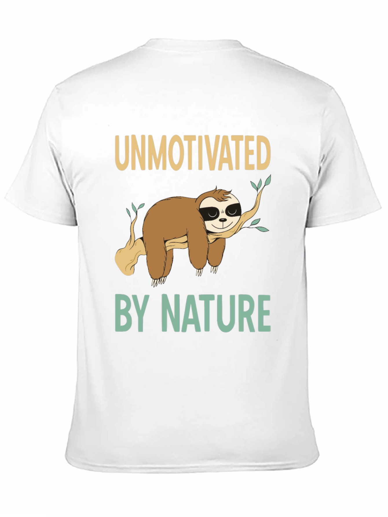 Unmotivated by Nature Sloth Graphic T-Shirt