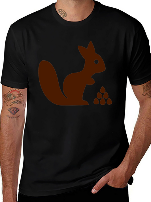 Squirrel and Nuts Graphic T-Shirt - Unisex Casual Tee