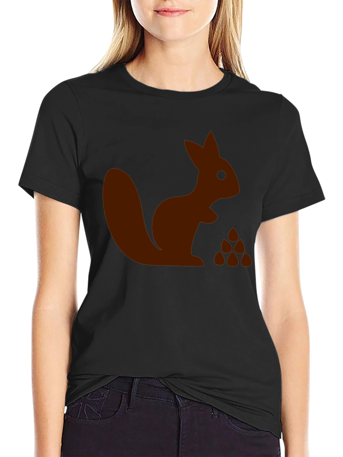 Squirrel and Nuts Graphic T-Shirt - Unisex Casual Tee