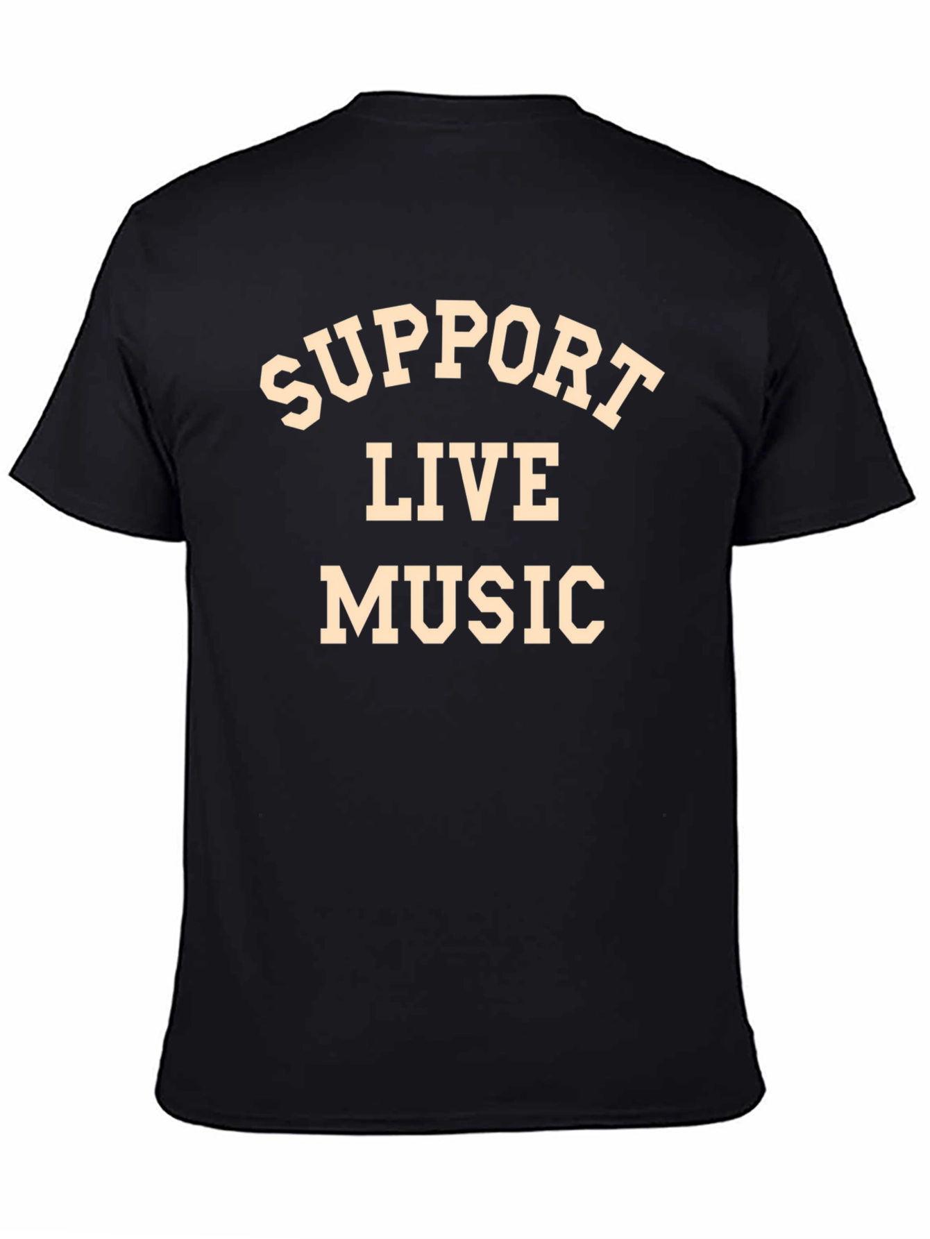Support Live Music Black T-Shirt