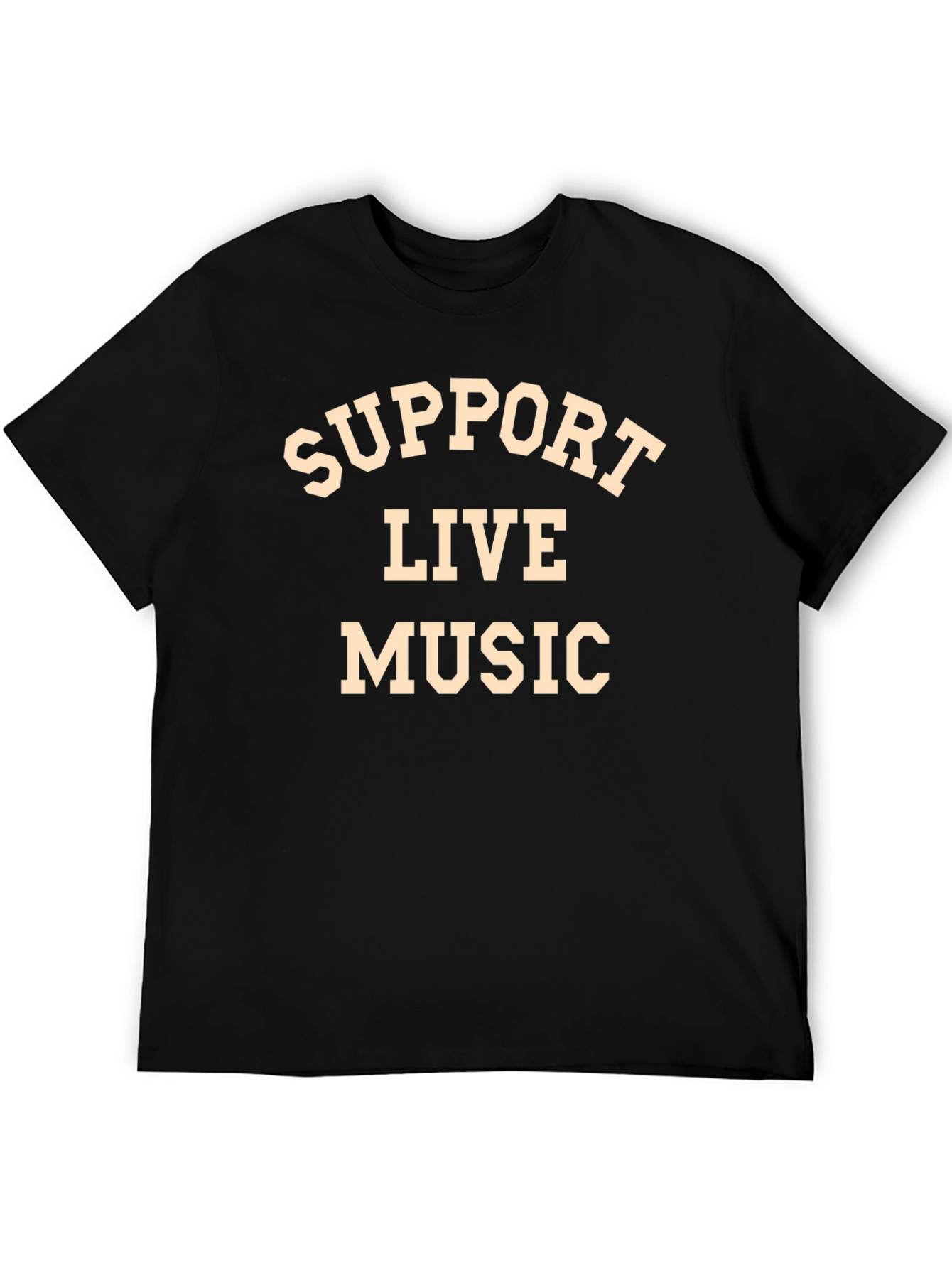 Support Live Music Black T-Shirt
