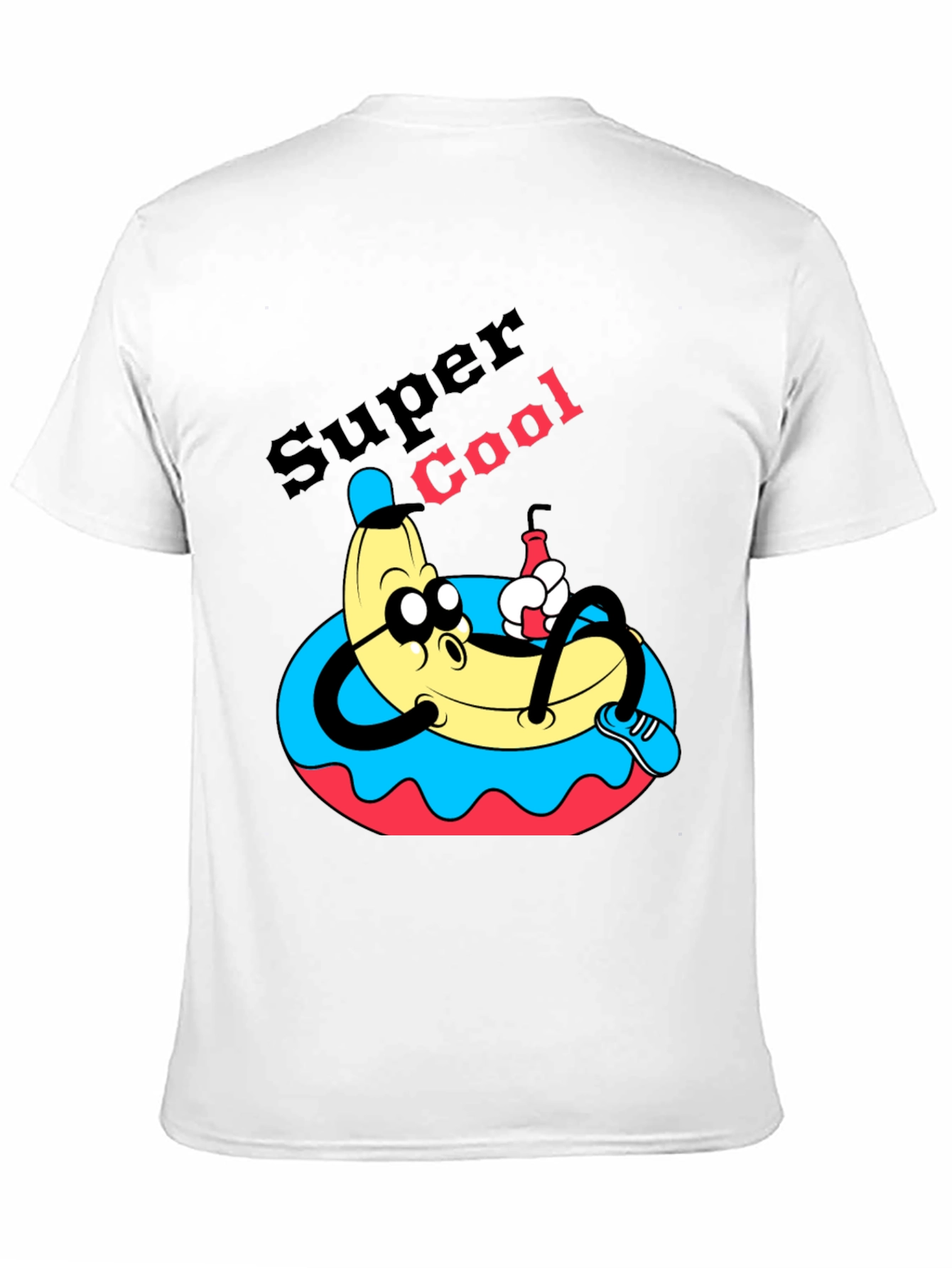 Super Cool Banana T-Shirt - Relaxed Cartoon Graphic Tee