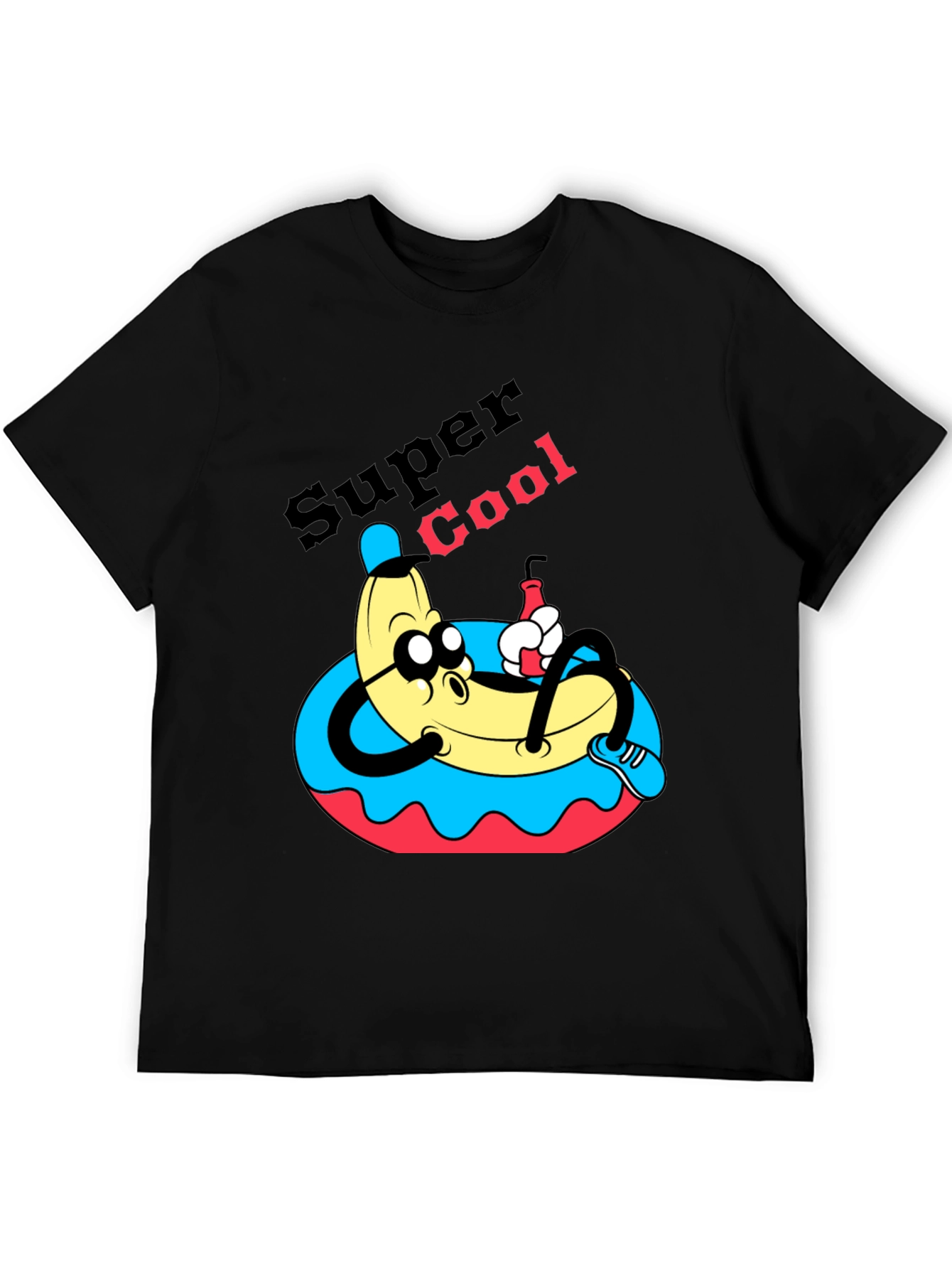 Super Cool Banana T-Shirt - Relaxed Cartoon Graphic Tee