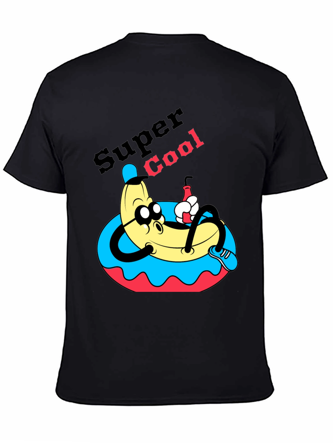 Super Cool Banana T-Shirt - Relaxed Cartoon Graphic Tee