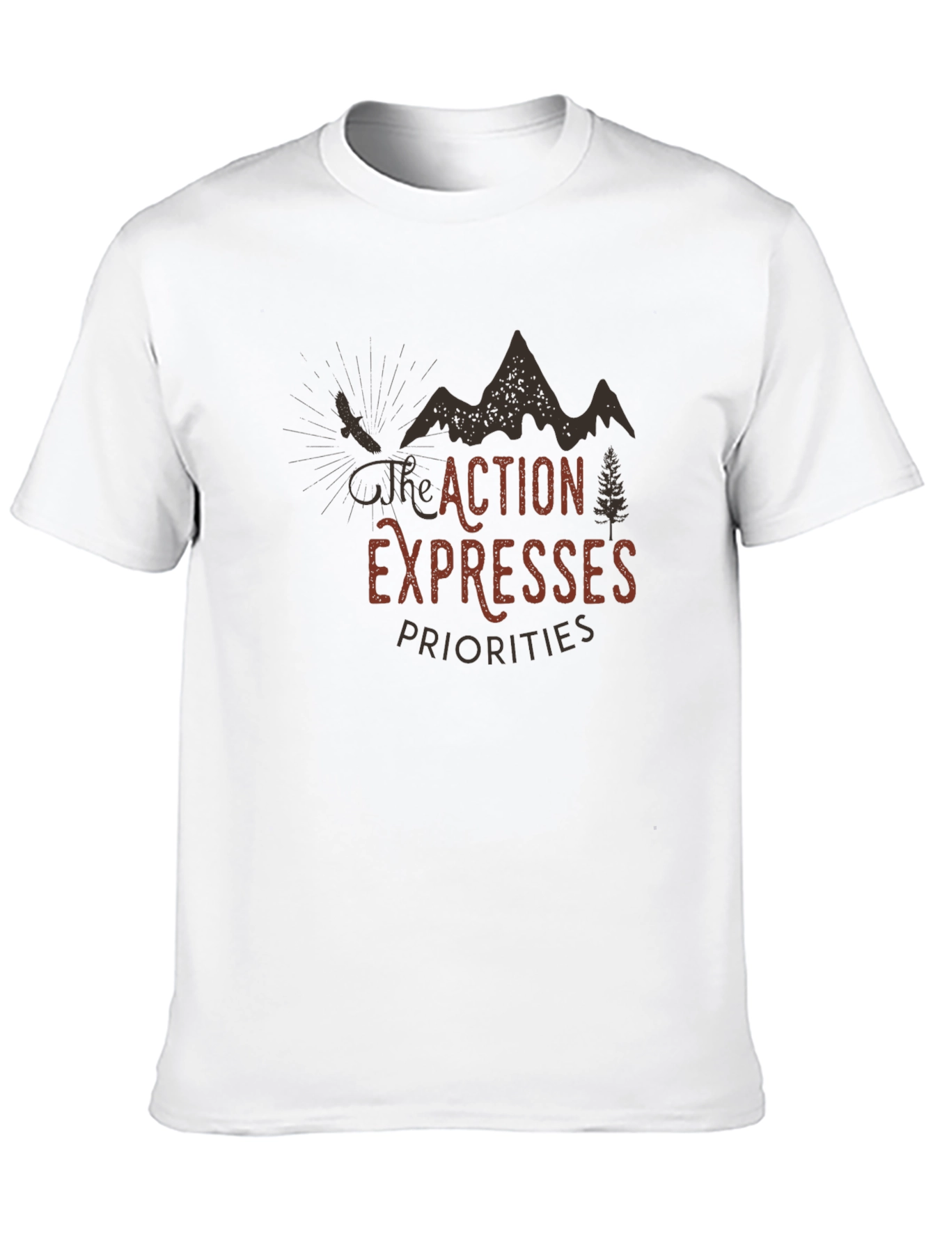 Action Expresses Priorities Graphic Tee