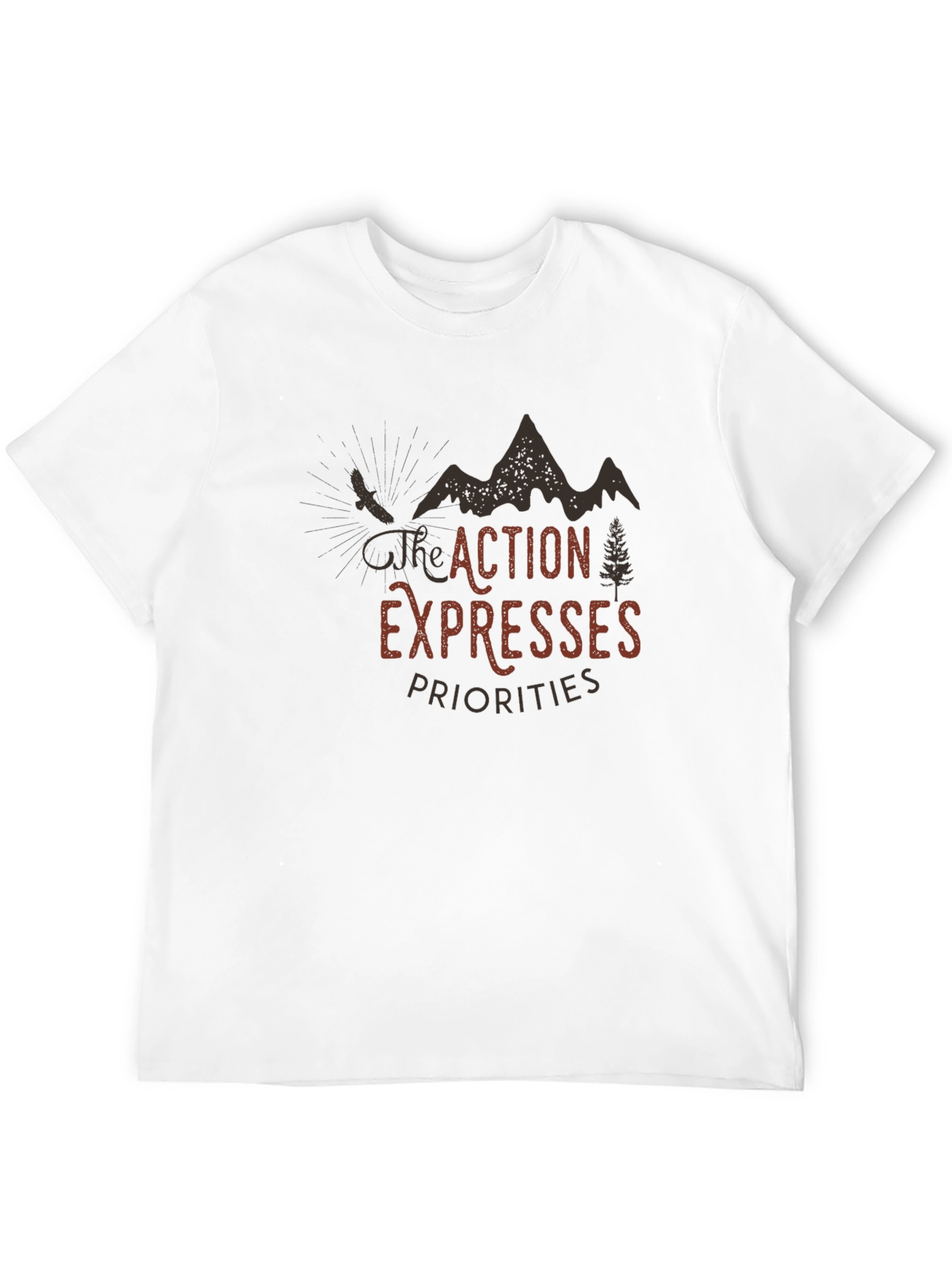 Action Expresses Priorities Graphic Tee