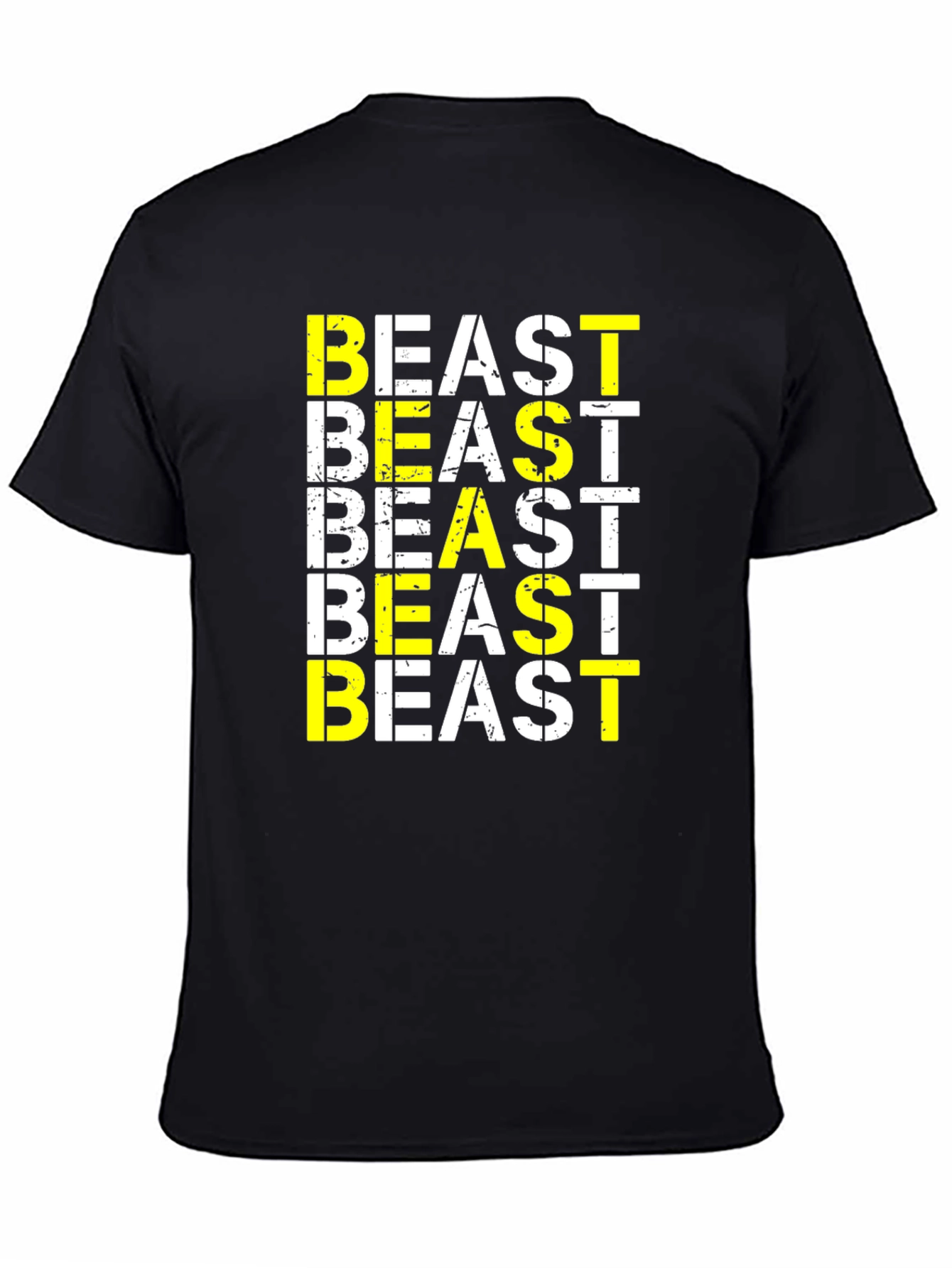 Beast Graphic Print Black T-Shirt