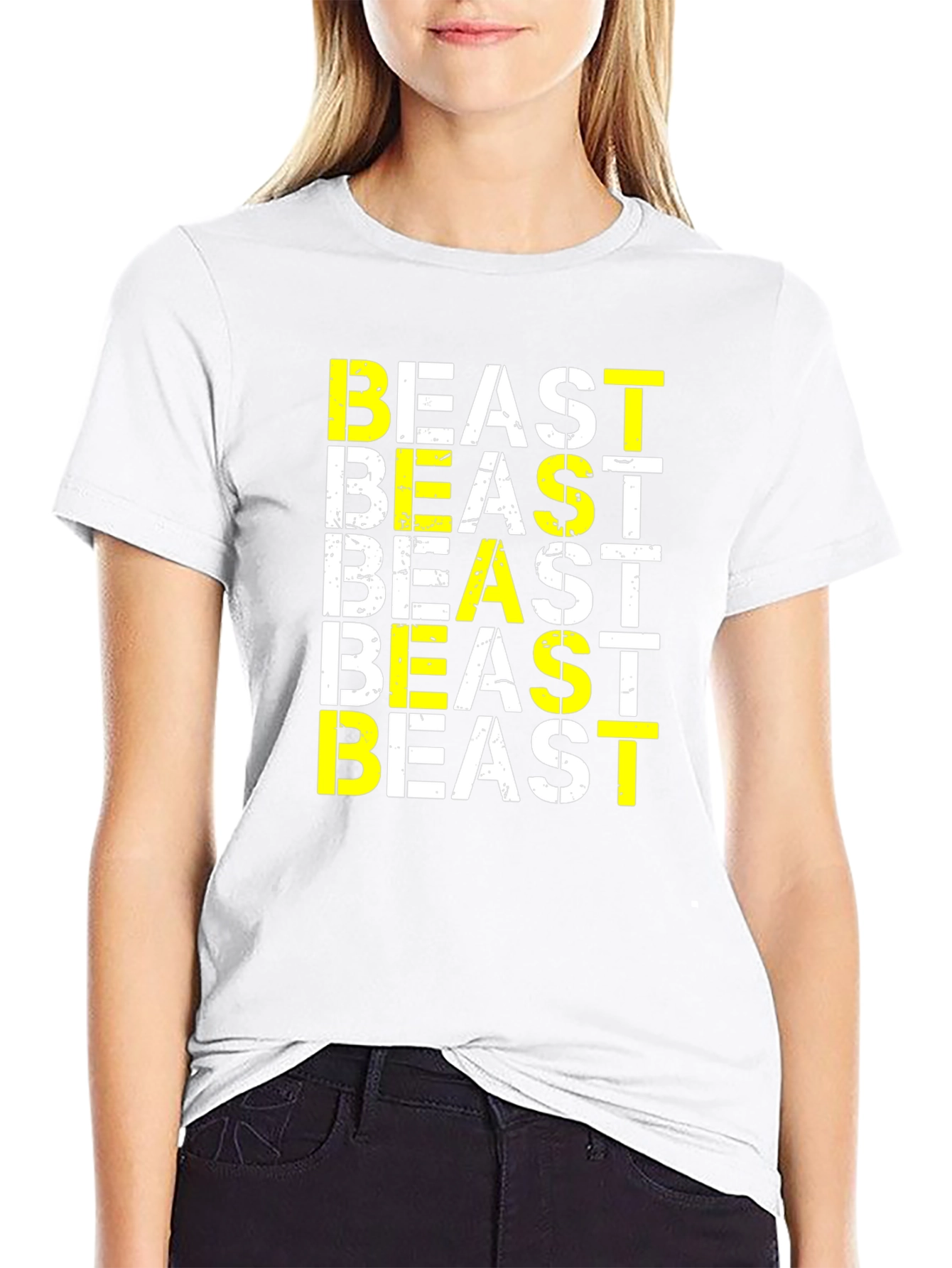 Beast Graphic Print Black T-Shirt