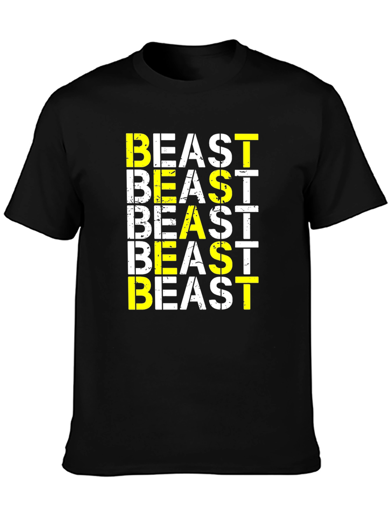 Beast Graphic Print Black T-Shirt